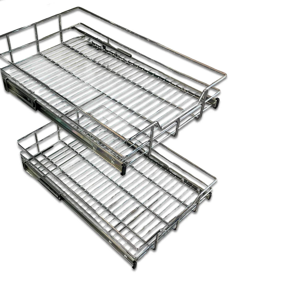 12'' TWO TIER WIRE BASKET SOFT CLOSE (H: 18 1/4" - W: 12" - D: 22") - Image 4