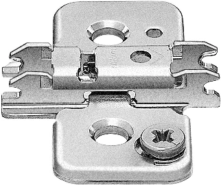 CLIP mounting plates Cam height adjustable mounting plates 0mm Nickel - Image 2