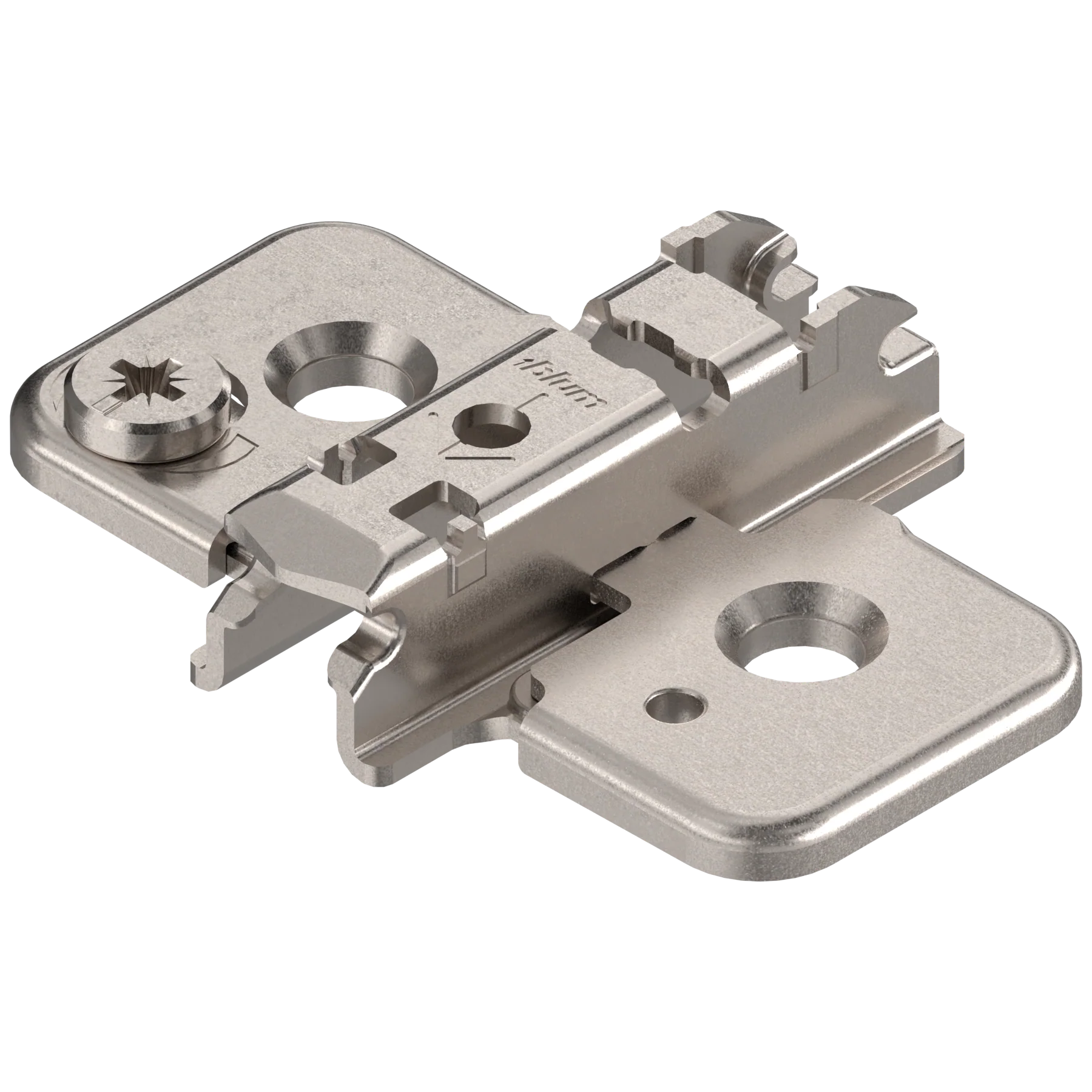 CLIP mounting plates NEW CAM height adjustable mounting plates 16mm Nickel