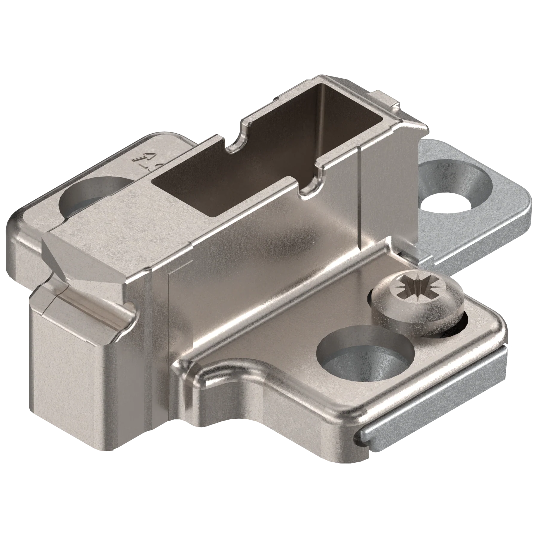 CLIP mounting plates Wing mounting plates 9mm Nickel wood screw