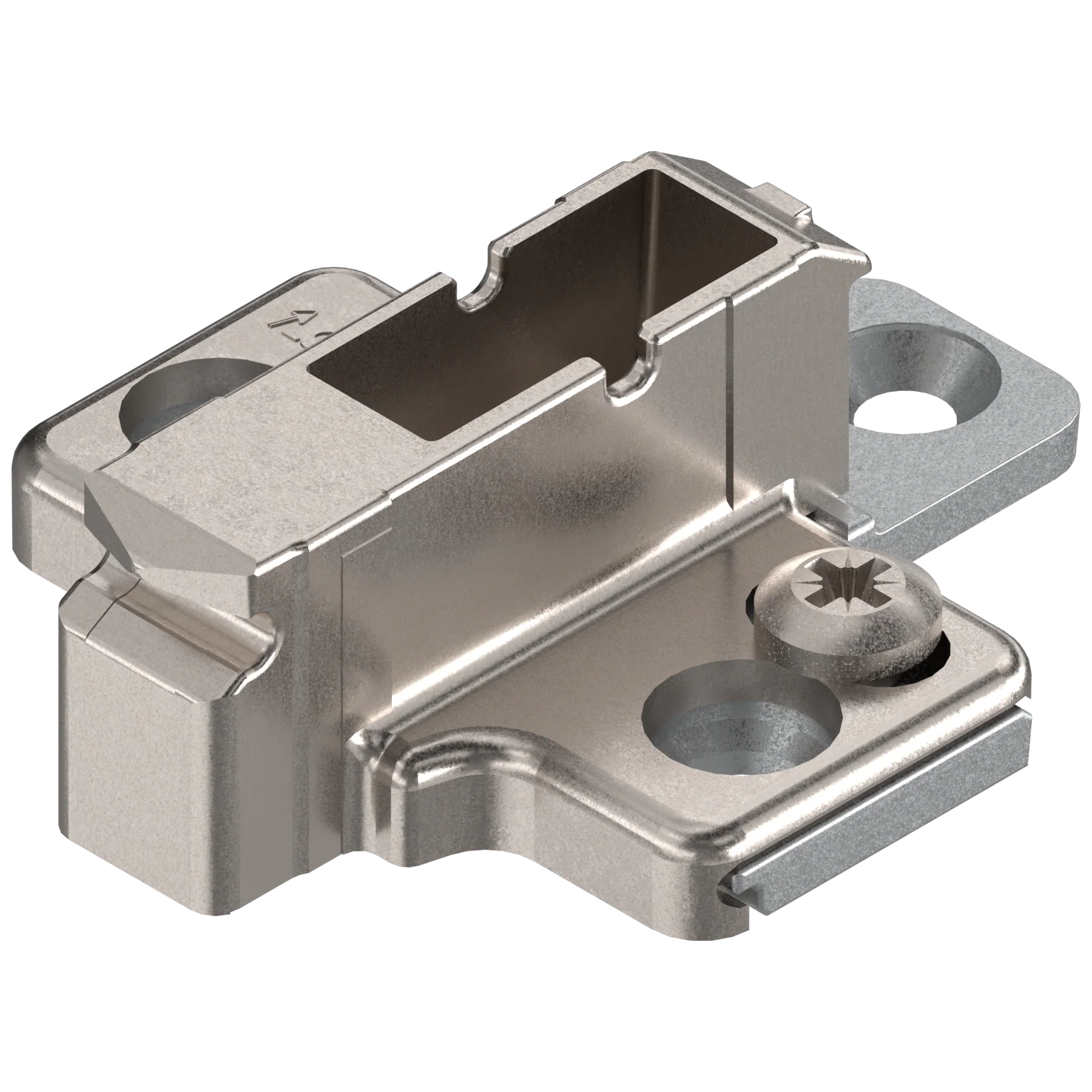 CLIP mounting plates Wing mounting plates 9mm Nickel system screw