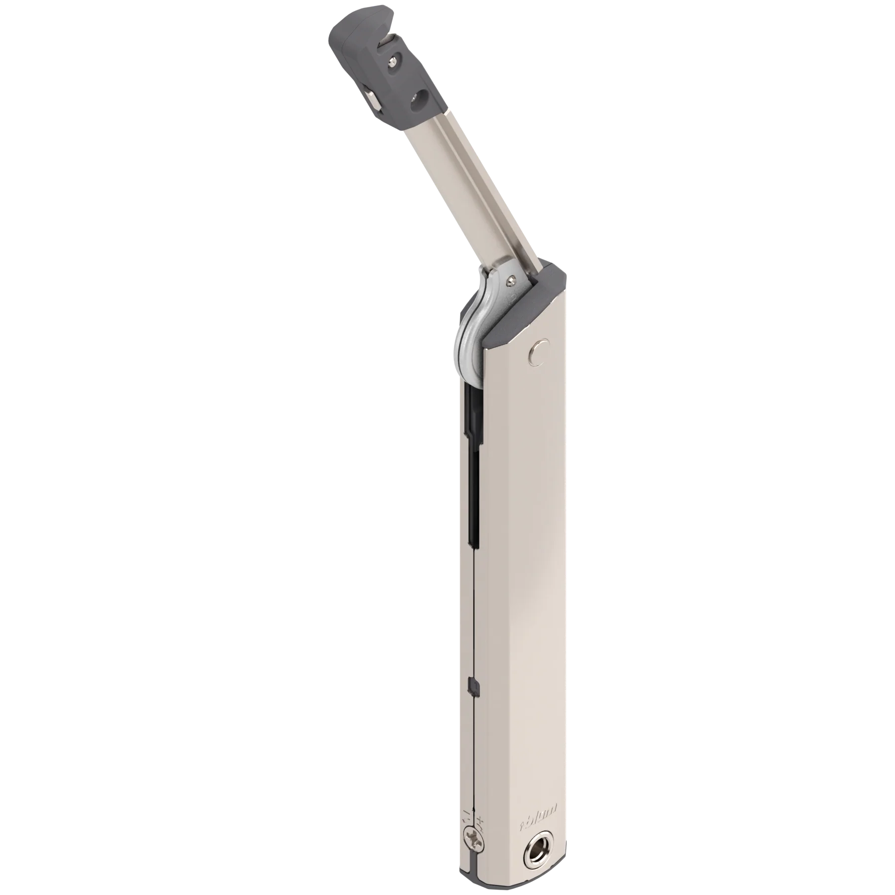 Aventos HK-XS Small Stay Lift, Lift Mechanism, PF=500-1200 (One-Sided Lift Mechanism), For TIP-ON, Nickel-Plated