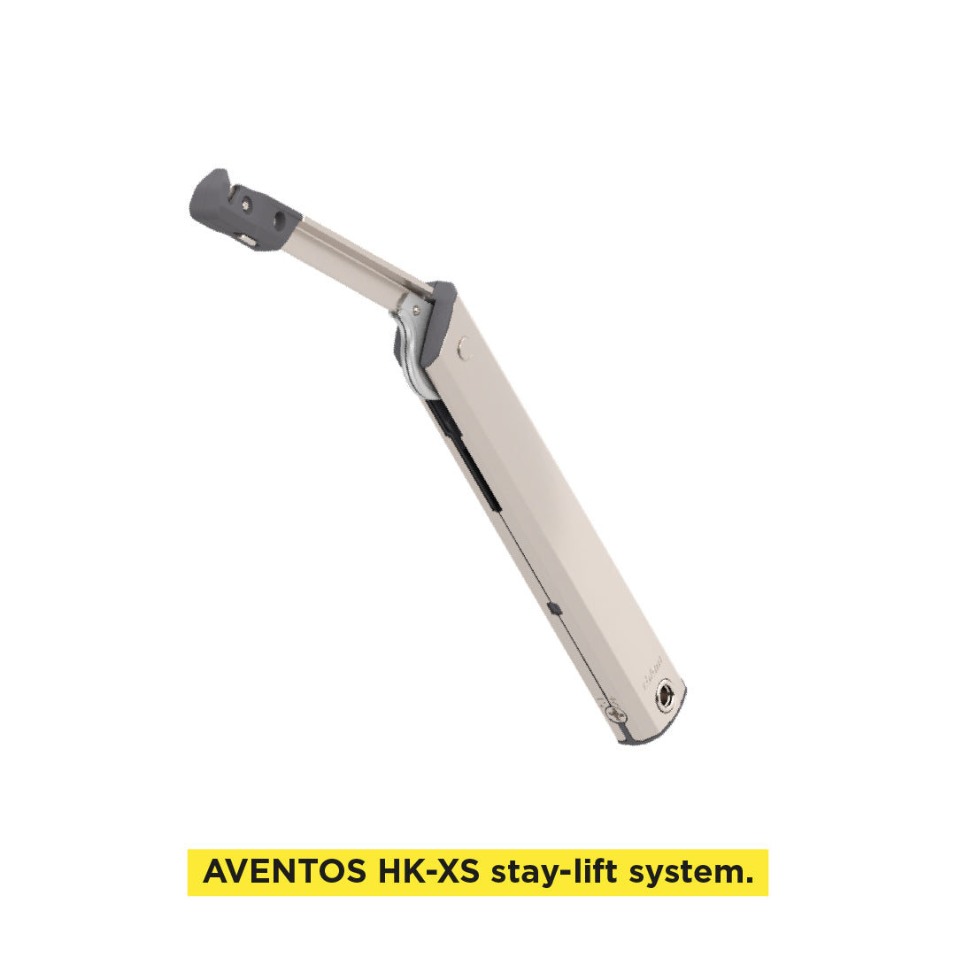 Aventos HK-XS Small Stay Lift, Lift Mechanism, PF=500-1200 (One-Sided Lift Mechanism), For TIP-ON, Nickel-Plated - Image 6