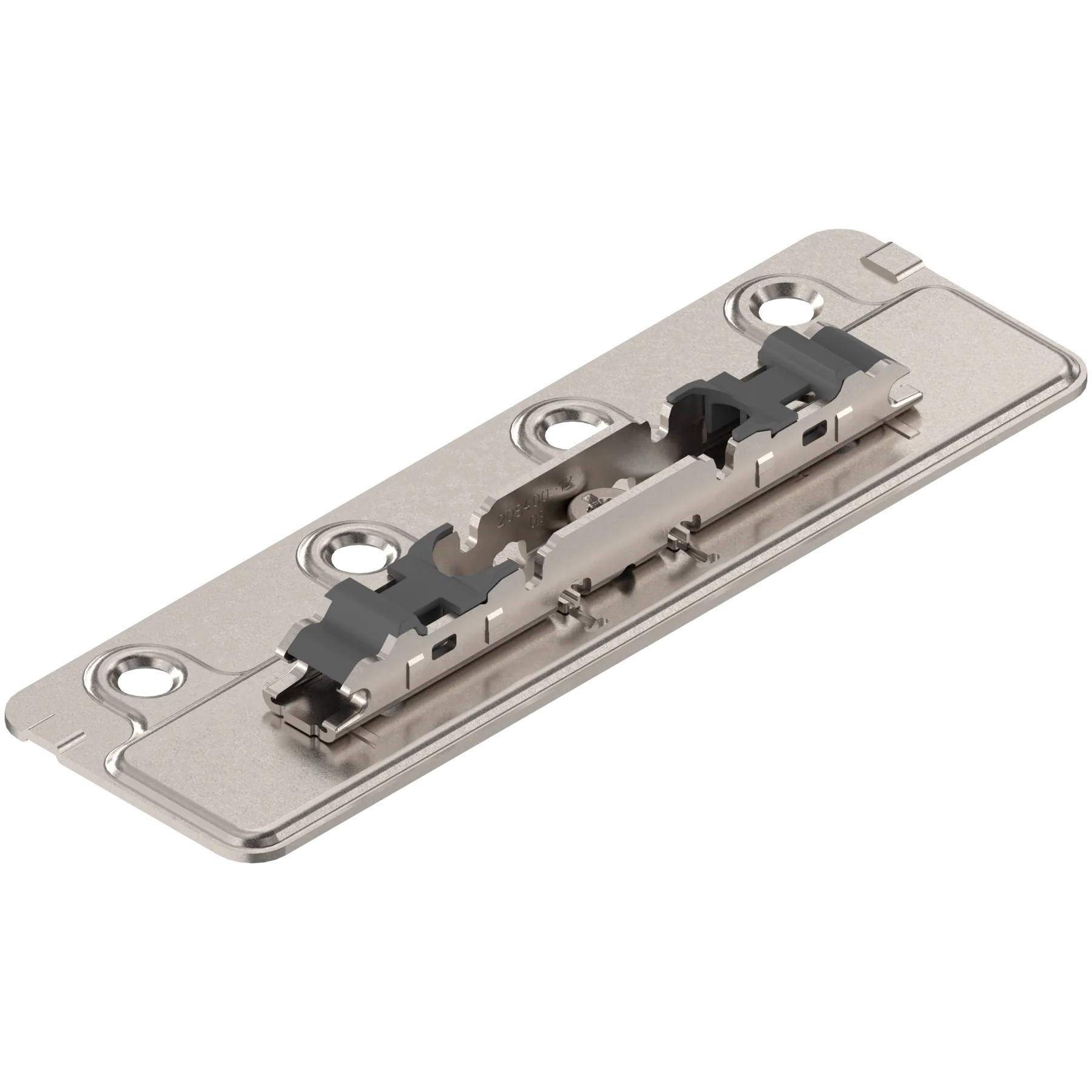 Aventos HS/HL/HK Arm Assembly Mounting Plate With Bracket Set, For Large Overlay 5-Piece Doors, Pair, Nickel-Plated