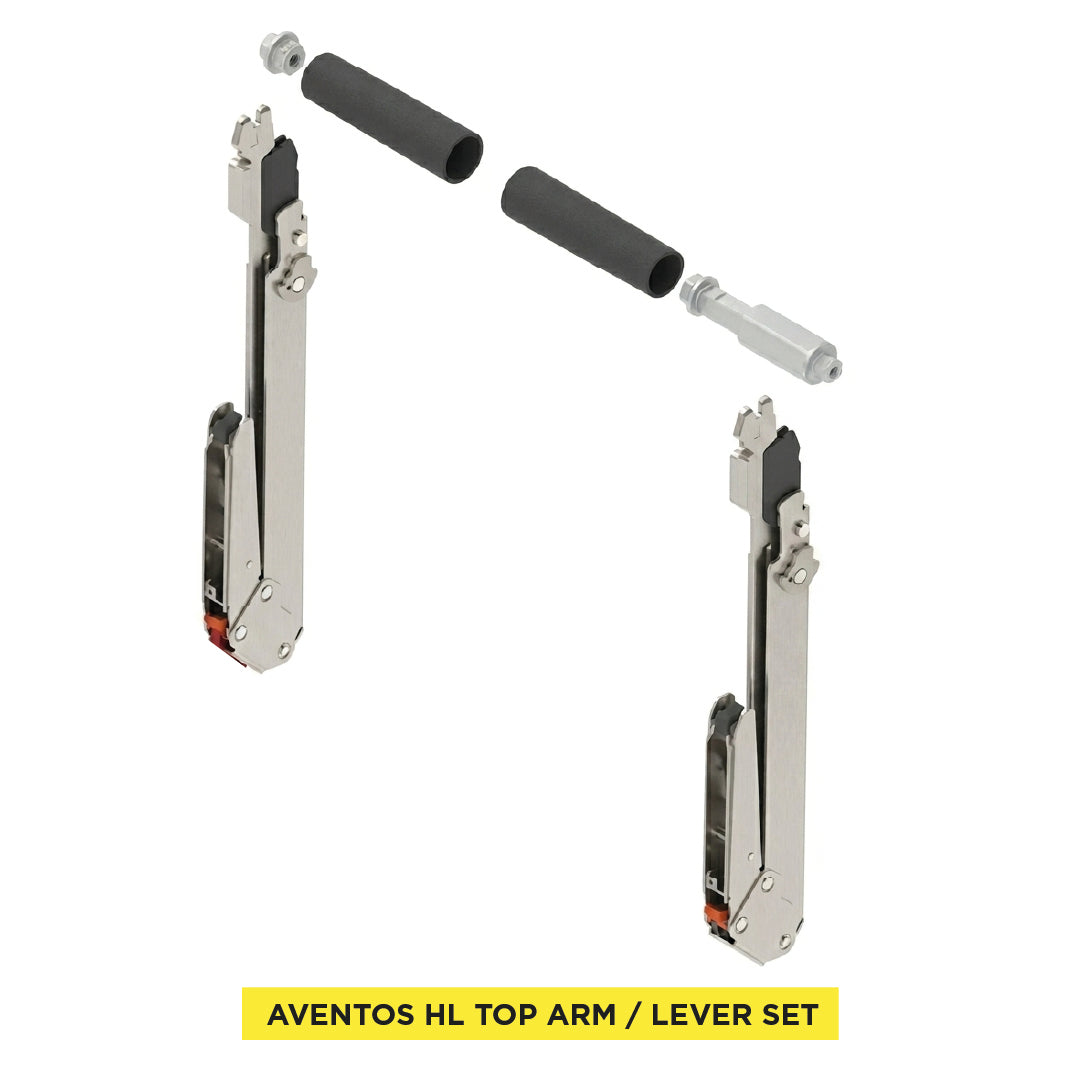 Aventos HL Top Lift Up, Lever (Set), CH=390-540 mm (15-3/8" - 21-1/4"), Non-Handed, Nickel-Plated - Image 4