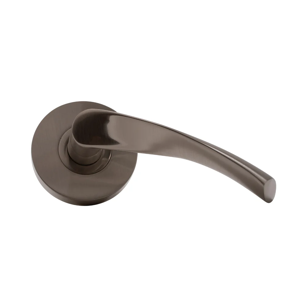 Door Lever Florence Passage Satin Nickel - Image 3