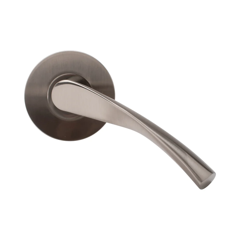 Door Lever Florence Passage Satin Nickel - Image 4