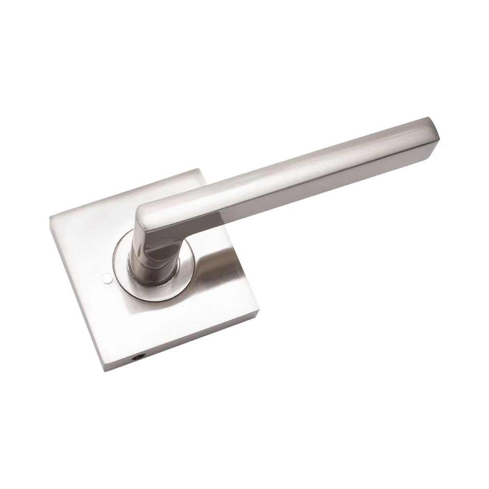 Door Lever Livorno Passage Satin Nickel