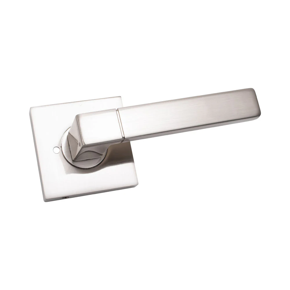 Door Lever Milano Passage Satin Nickel