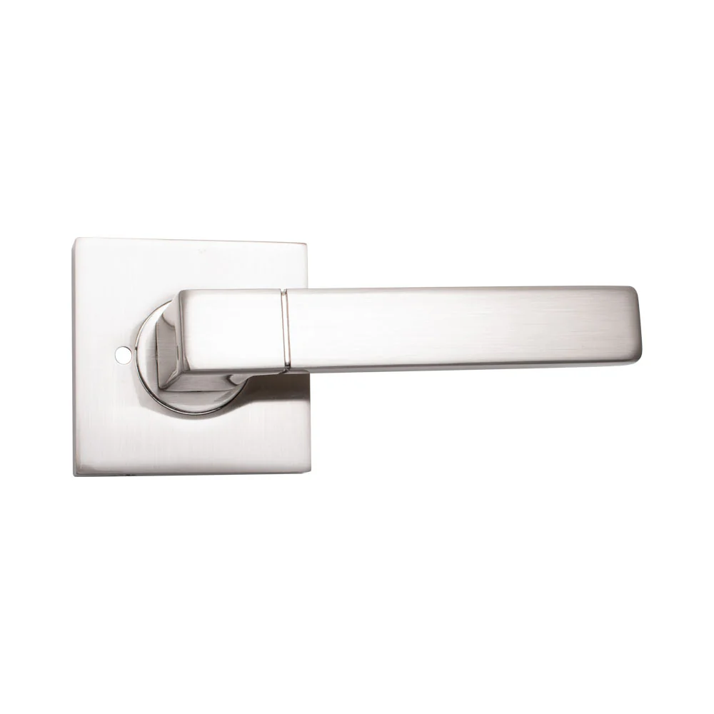 Door Lever Milano Passage Satin Nickel - Image 2