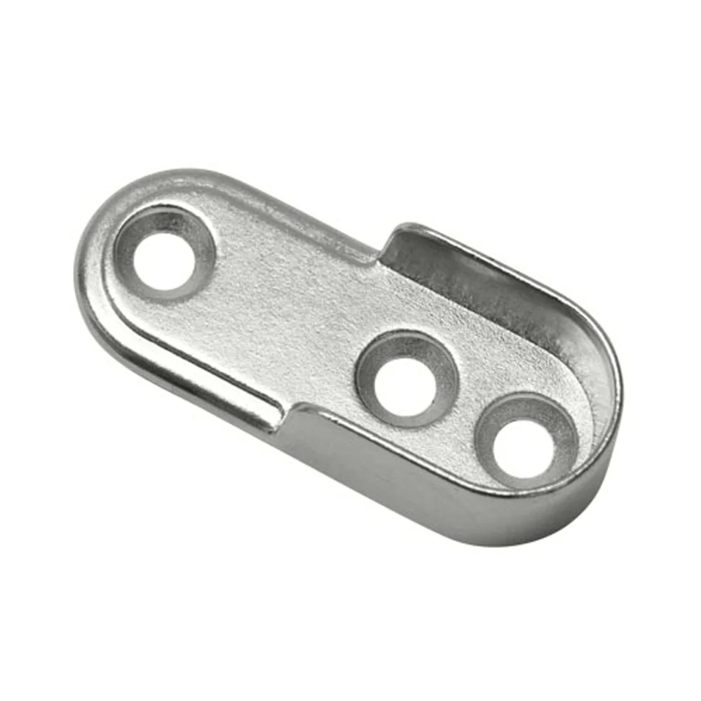 Oval Tube Support No Dowels Chrome 250 x Bag - Image 2