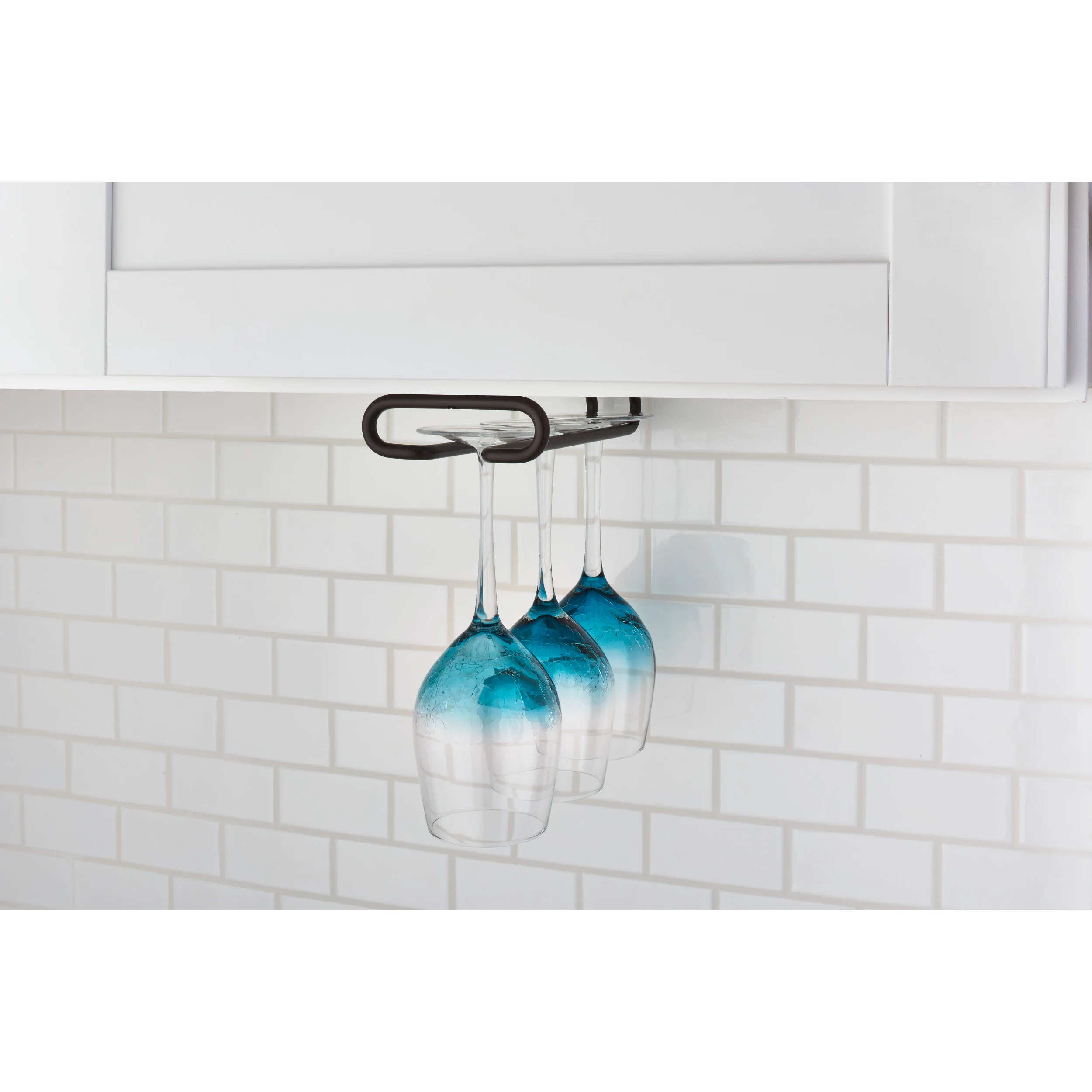11 in Oil Rubbed Bronze Under Cabinet Stemware Holder Oil Rubbed Bronze 4.25 in (108 mm) W x 11 in (279 mm) D x 1.5 in (38 mm) H