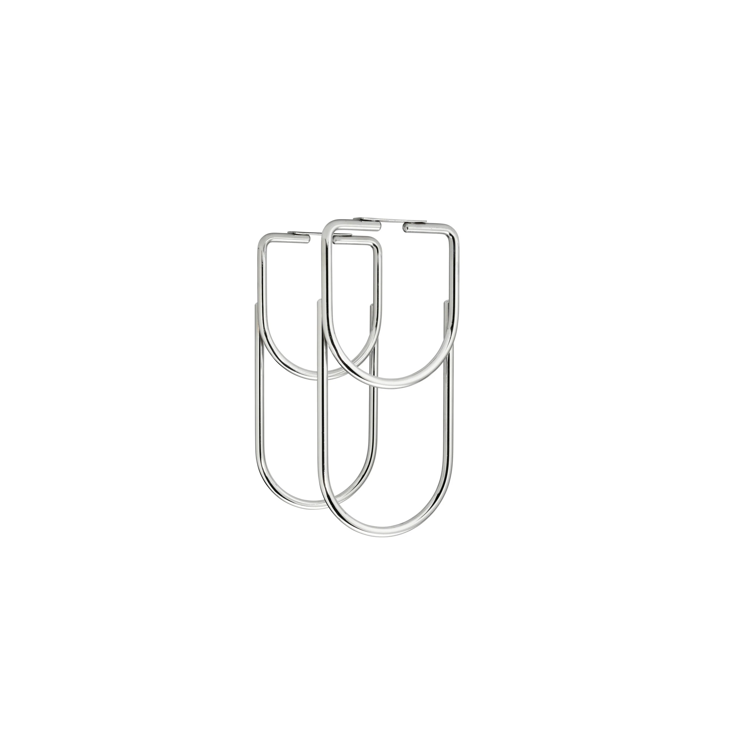 Chrome Under Cabinet Double Wine Bottle Holder Chrome  4.25 in (108 mm) W x 9 in (229 mm) D x 9 in (229 mm) H - Image 4