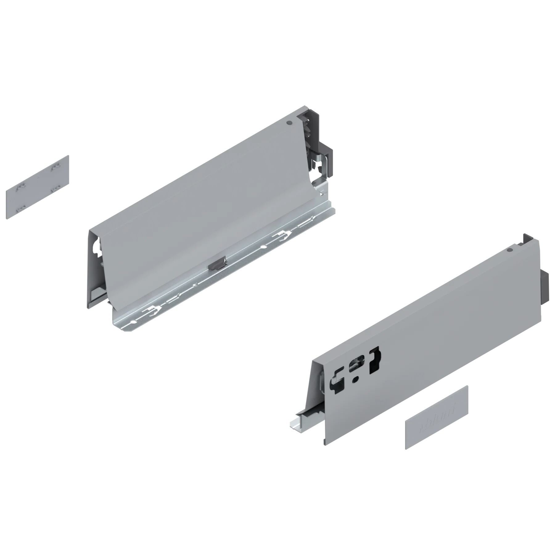 TANDEMBOX 378 M series (3-3/8'' medium side) - drawer profile Ident 11'' White Aluminum