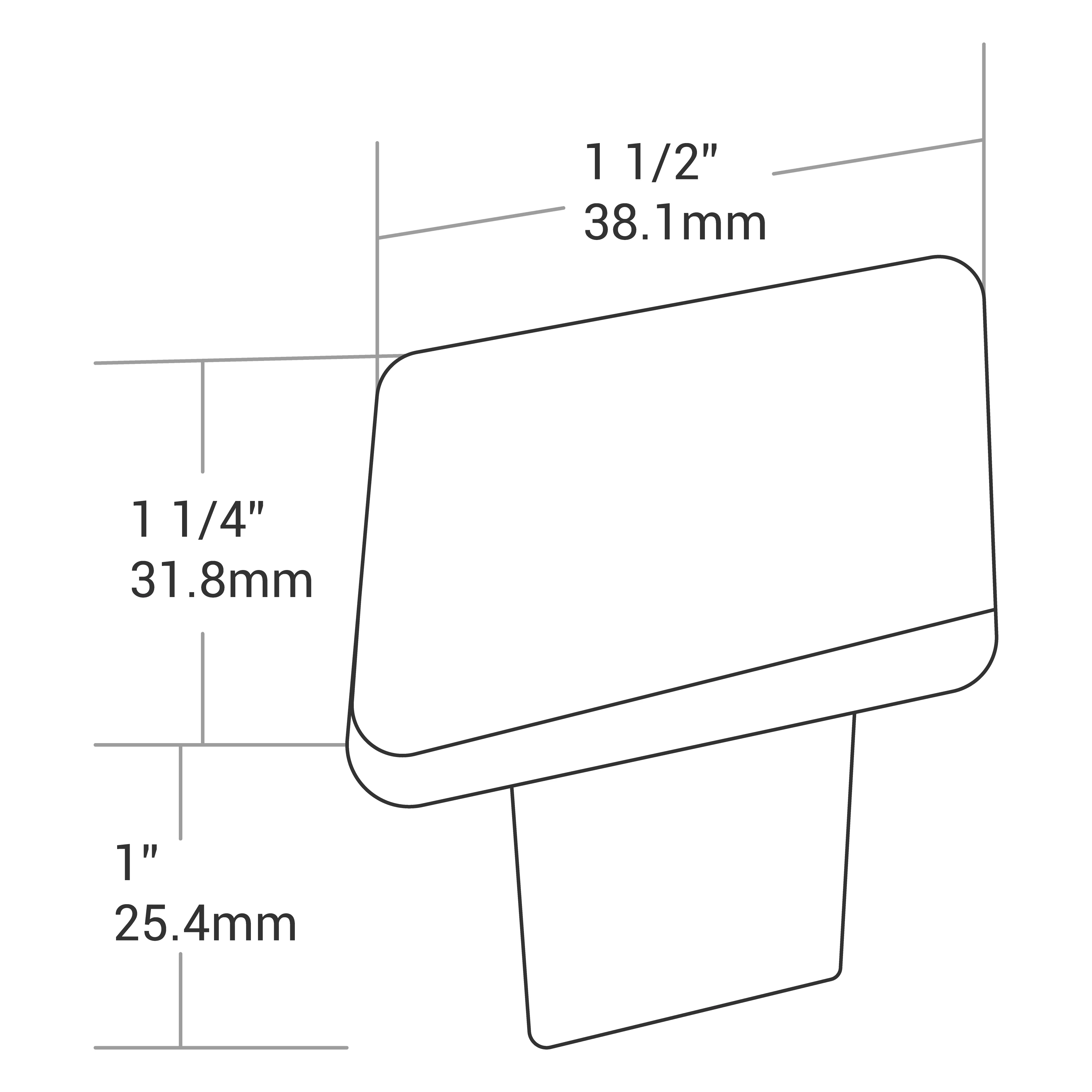 Knob - Diamond 1-1/2" x 1-1/4" x 1" (Height) - Image 5