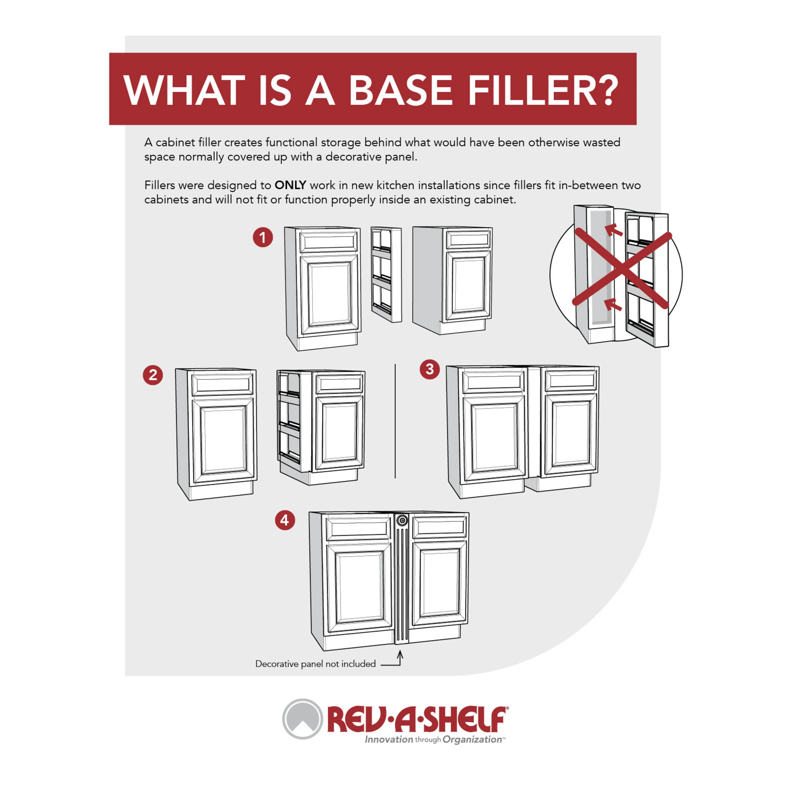 6 in Base Filler Pullout Soft-Close Natural 6 in (152 mm) W x 23 in (584 mm) D x 30 in (762 mm) H - Image 4