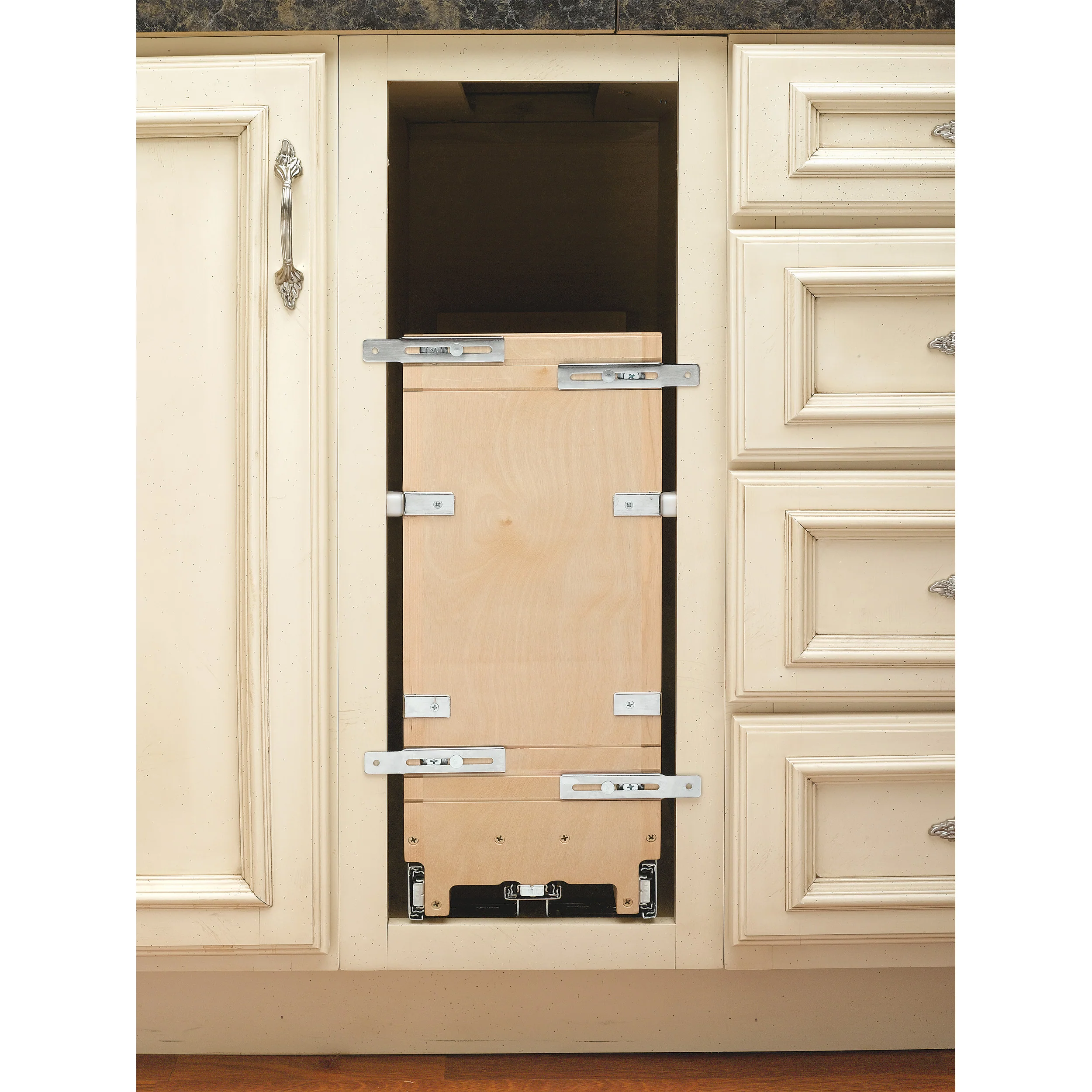 8 in Tray Divider, Foil & Wrap Organizer Soft-Close Natural  8.75 in (222 mm) W x 21.66 in (550 mm) D x 19.5 in (495 mm) H - Image 2