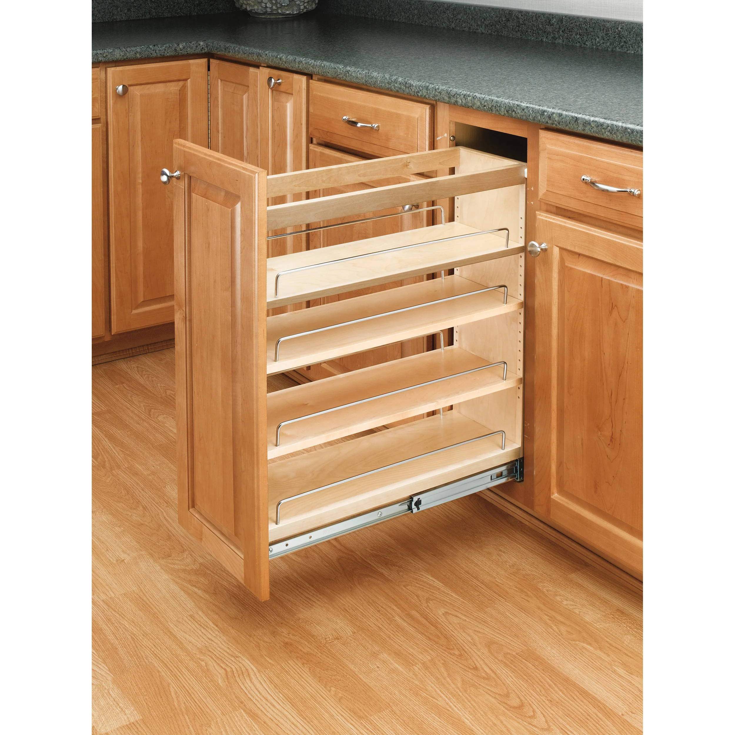 5 in Base Cabinet Organizer Natural 5 in (127 mm) W x 22.5 in (572 mm) D x 25.5 in (648 mm) H - Image 2