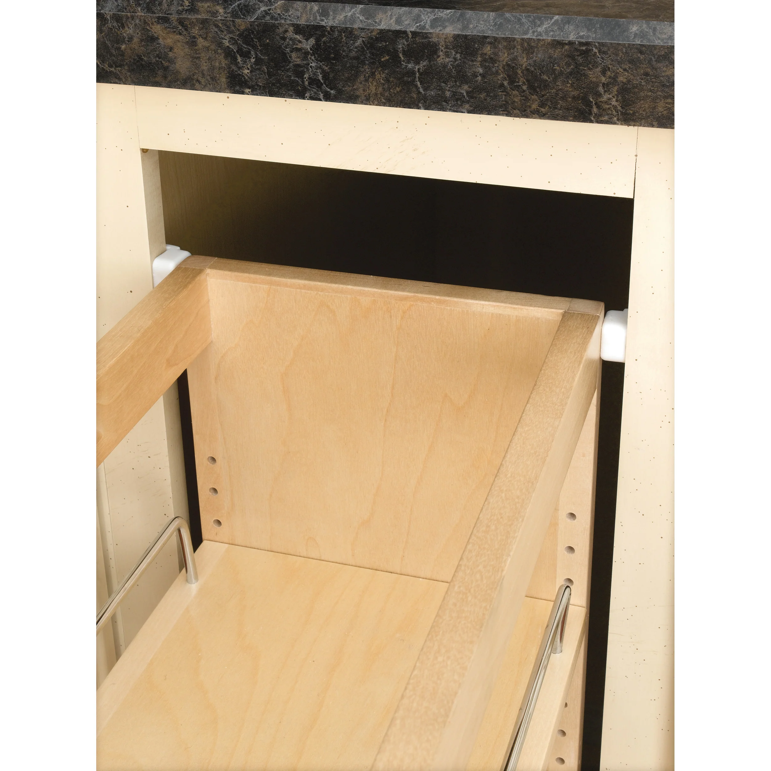 9 in Base Cabinet Organizer Soft-Close Natural 10.25 in (260 mm) W x 21.63 in (549 mm) D x 25.5 in (648 mm) H - Image 7