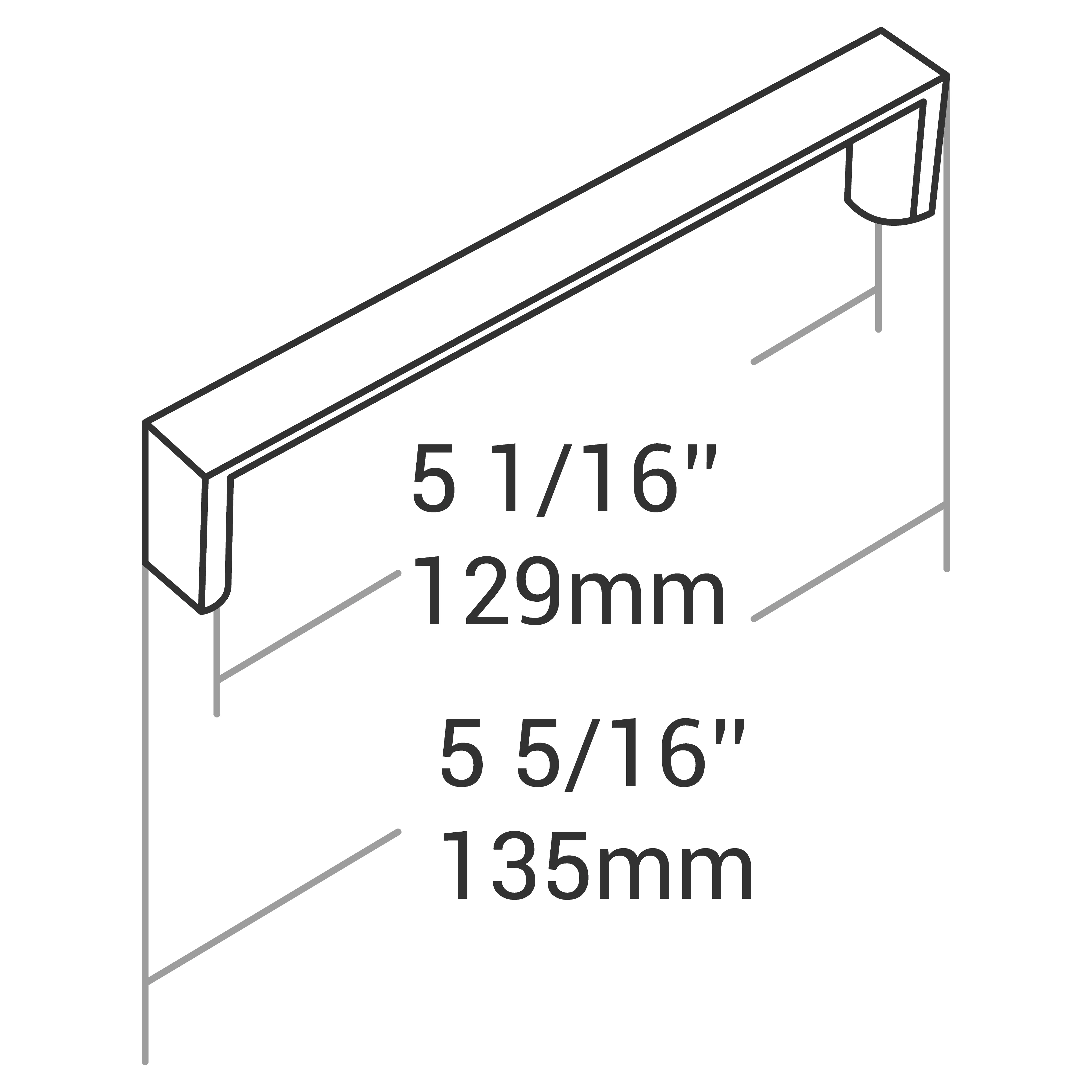 HANDLE BRUSHED NICKEL 128MM - Image 4