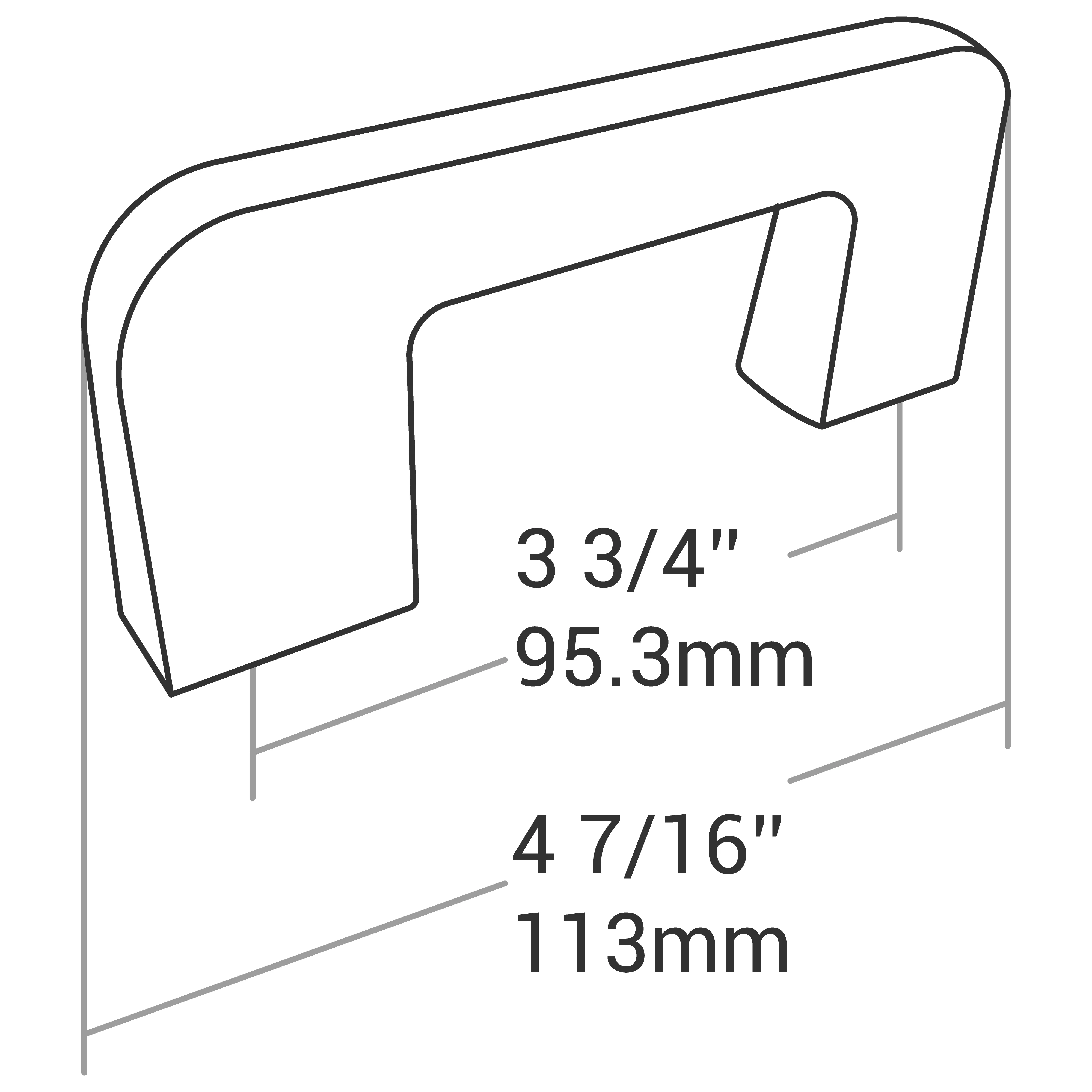 HANDLE MATT BLACK 96MM - Image 4
