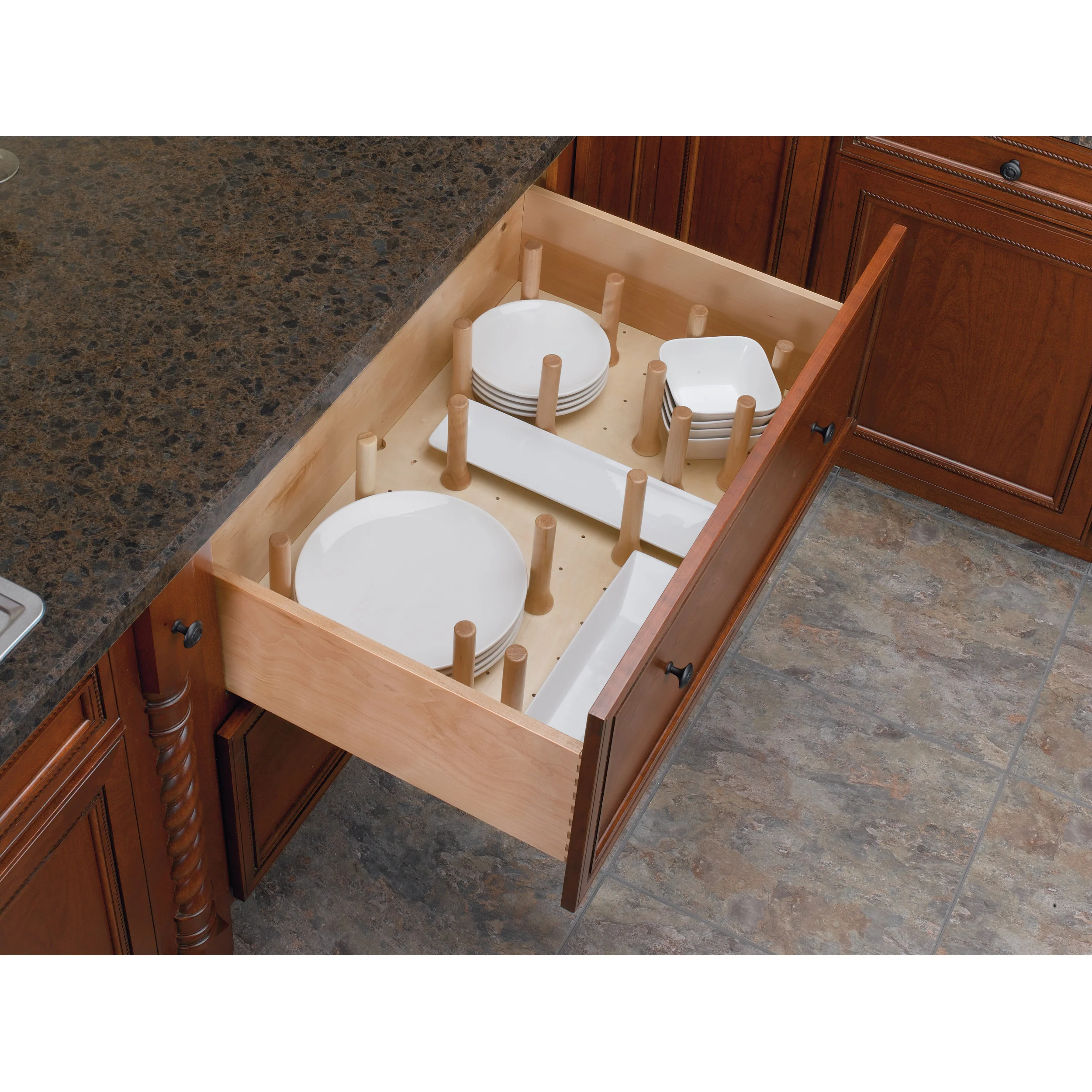 Large 39 x 21 Wood Peg Board System w/16 pegs Natural  39.25 in (997 mm) W x 21.25 in (540 mm) D x 6.63 in (168 mm) H