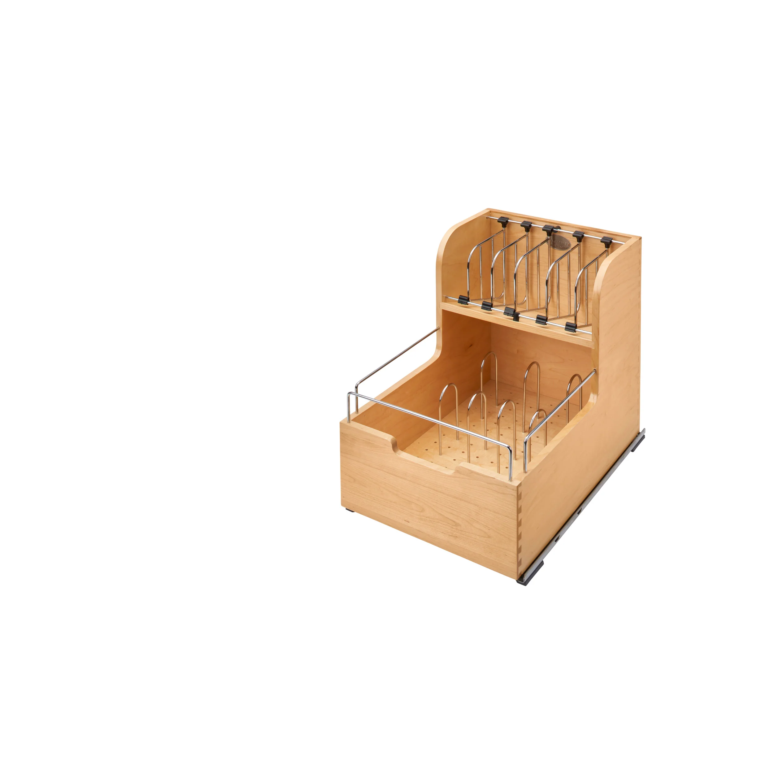 Food Storage Container Organizer Soft Close Natural  14.5 in (368 mm) W x 21.25 in (540 mm) D x 18.88 in (480 mm) H - Image 4