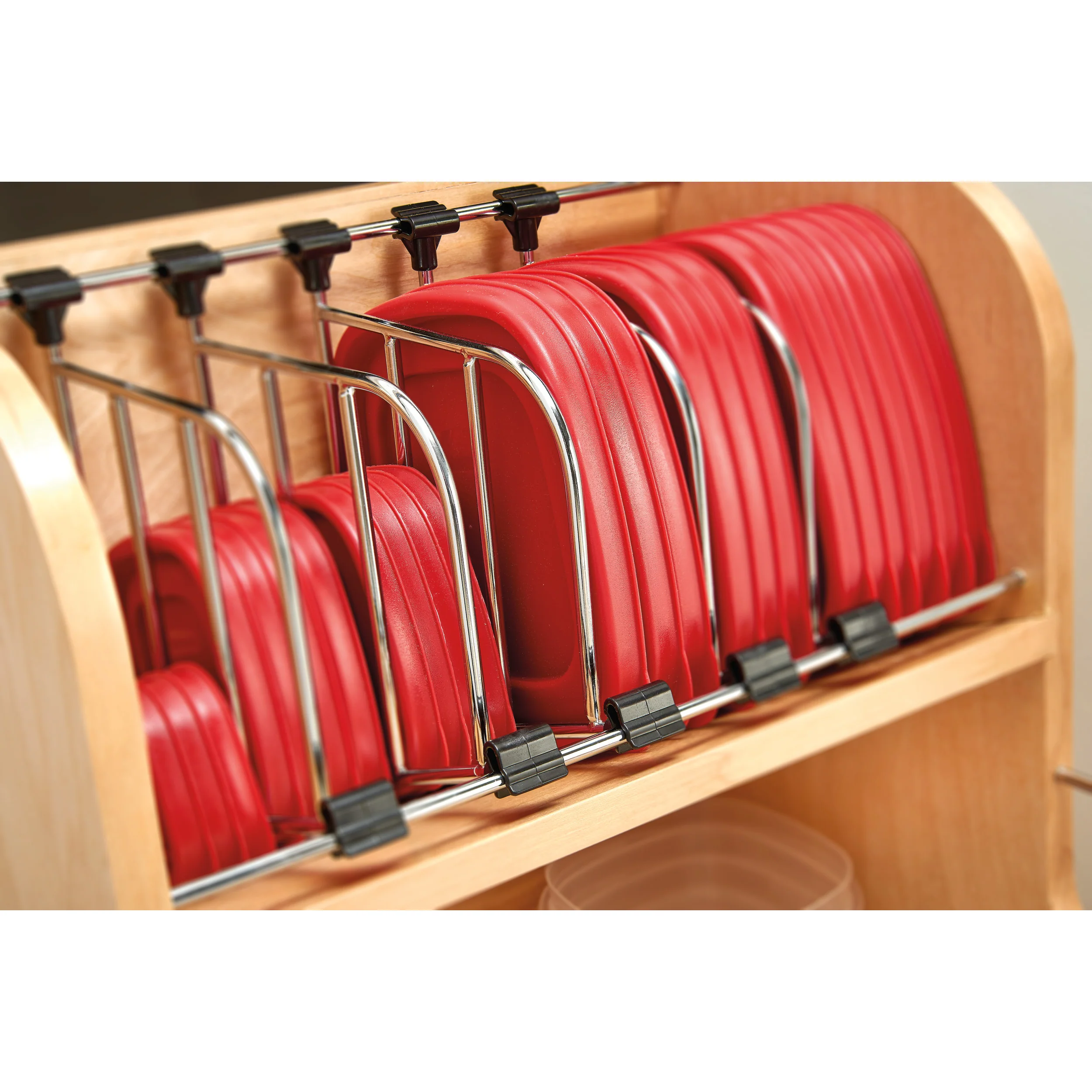 Food Storage Container Organizer Soft Close Natural  14.5 in (368 mm) W x 21.25 in (540 mm) D x 18.88 in (480 mm) H - Image 5