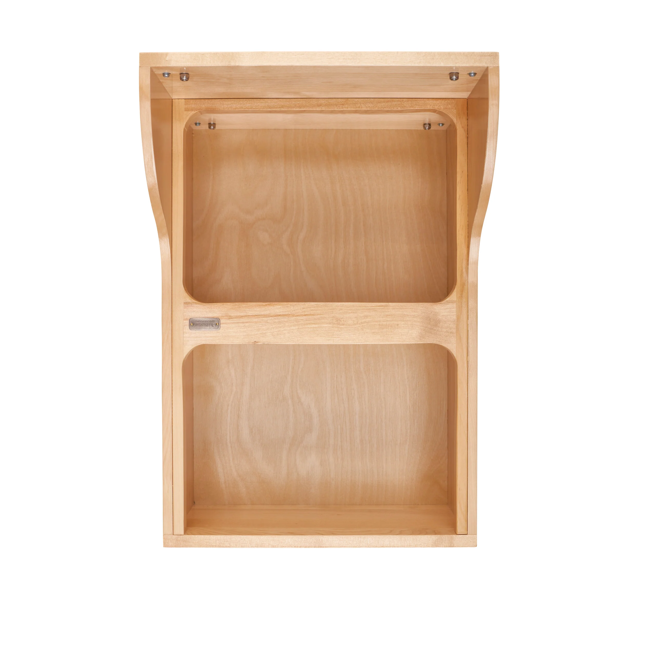Double 35 Qrt Pull-Out Waste Container Natural  15 in (381 mm) W x 21.75 in (552 mm) D x 20.38 in (518 mm) H - Image 4