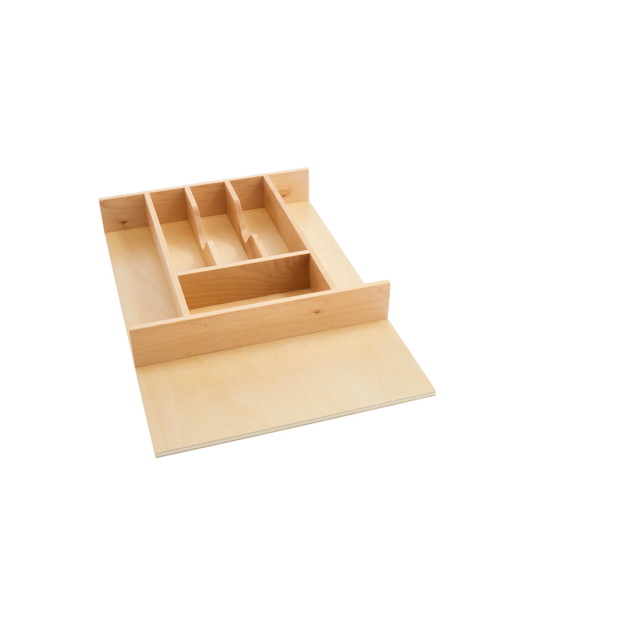 Tall Wood Cutlery Tray Insert Natural 14.63 in (372 mm) W x 22 in (559 mm) D x 2.88 in (73 mm) H