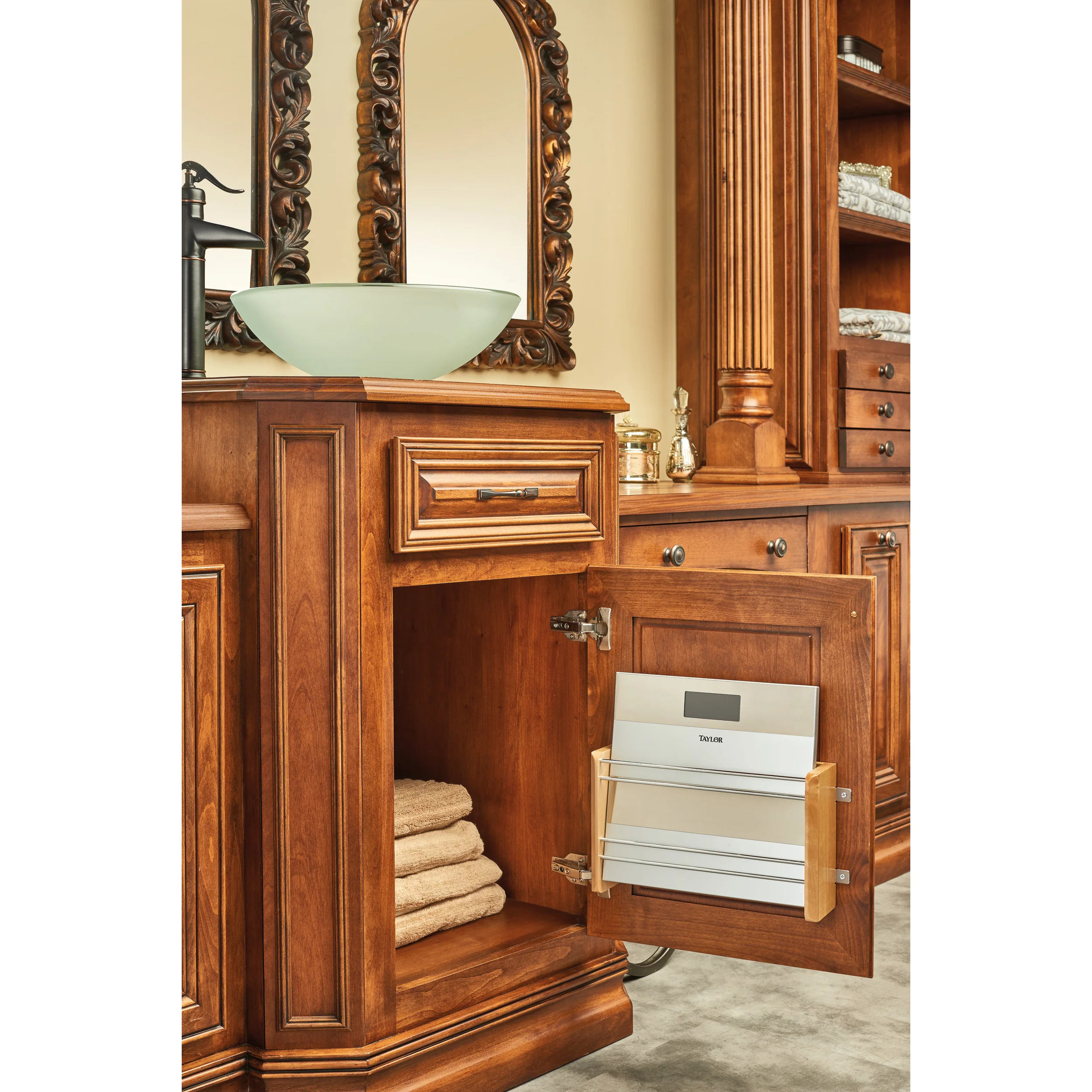 18 in Medium Door mount Foil Rack Natural 13.13 in (334 mm) W x 4 in (102 mm) D x 8 in (203 mm) H - Image 4