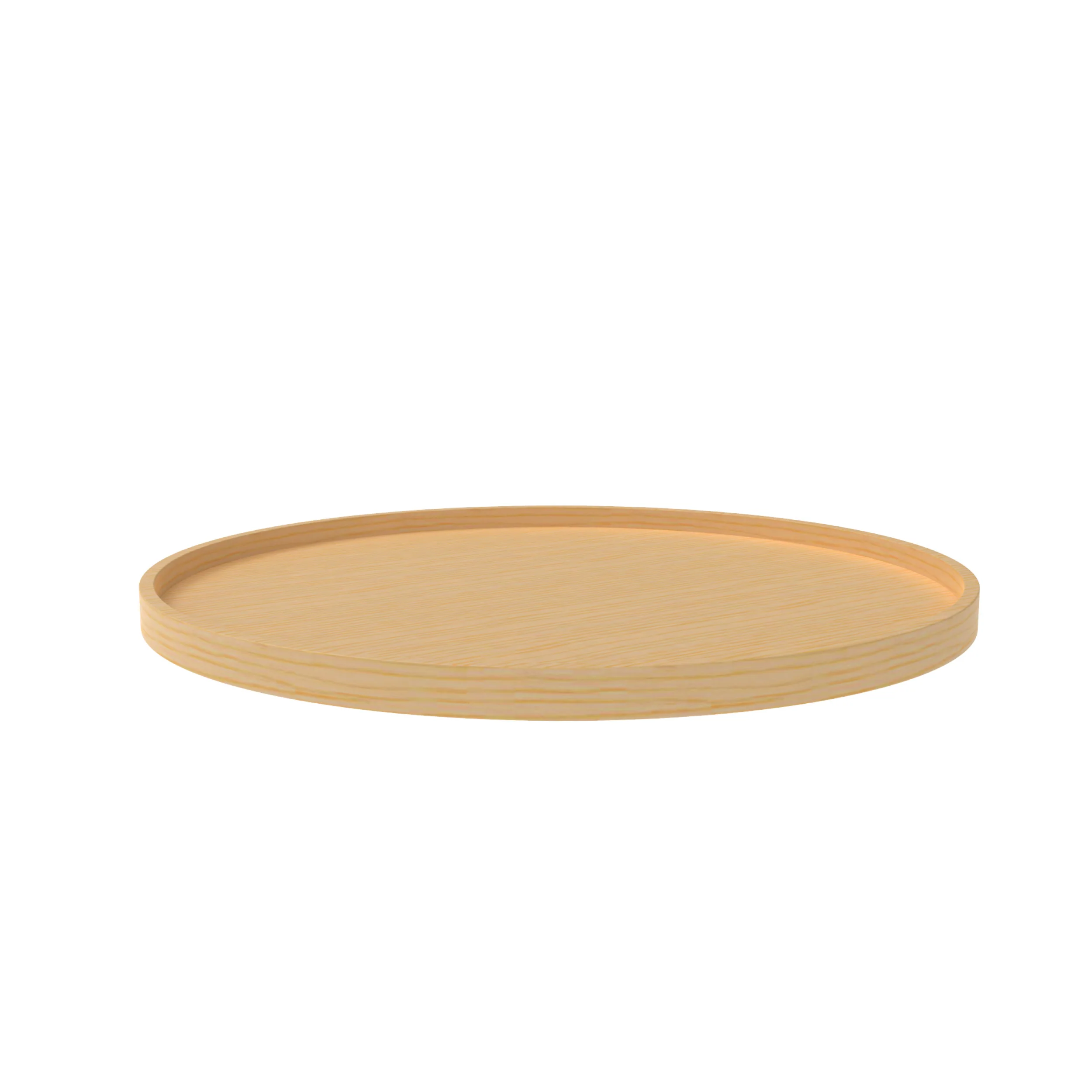 28 in Wood Full Circle Lazy Susan Shelf Only Natural 32 in (813 mm) W x 32 in (813 mm) D x 1.63 in (41 mm) H