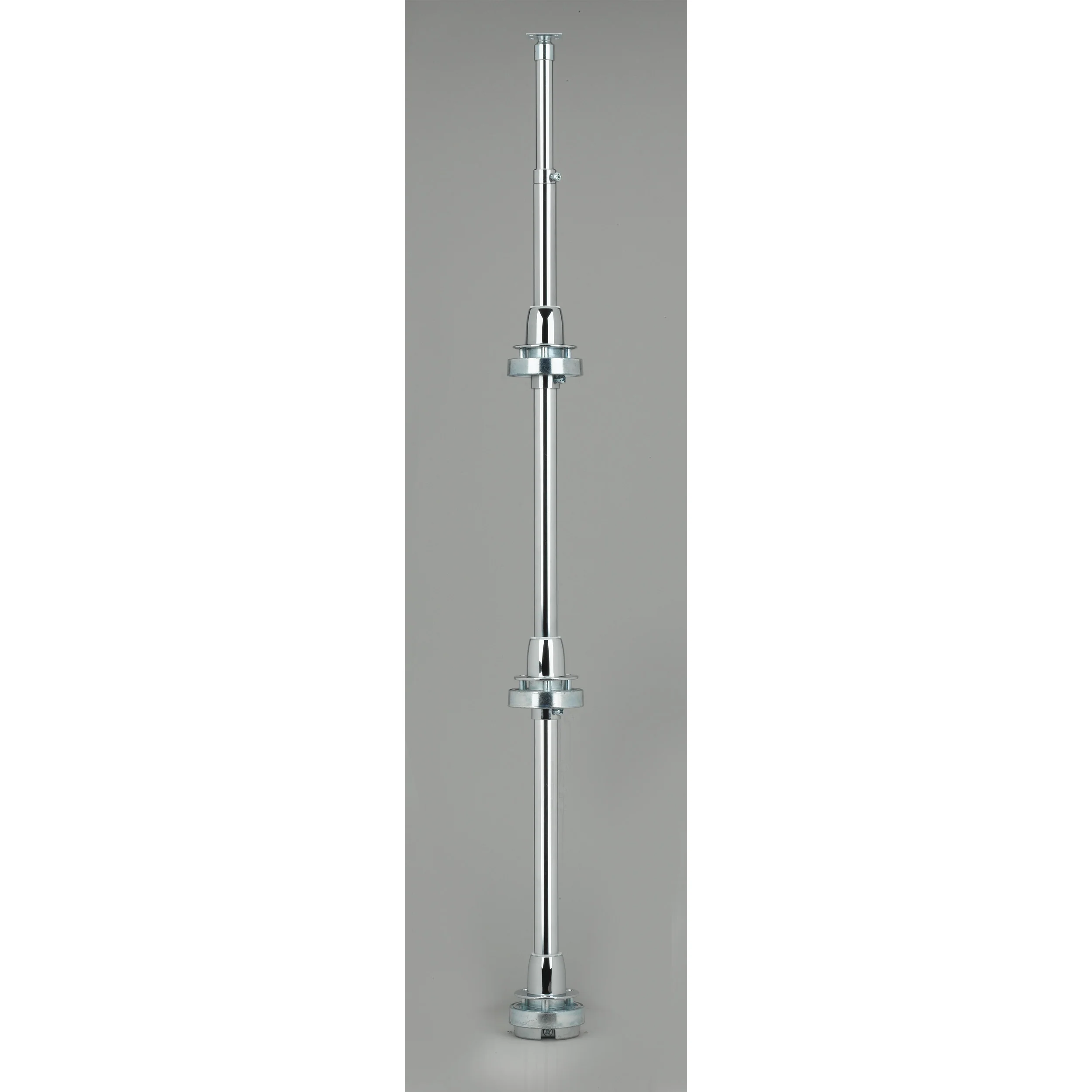 20 in Wood D-Shape Lazy Susans w/long post Natural 20 in (508 mm) W x 20 in (508 mm) D x 38 in (965 mm) H