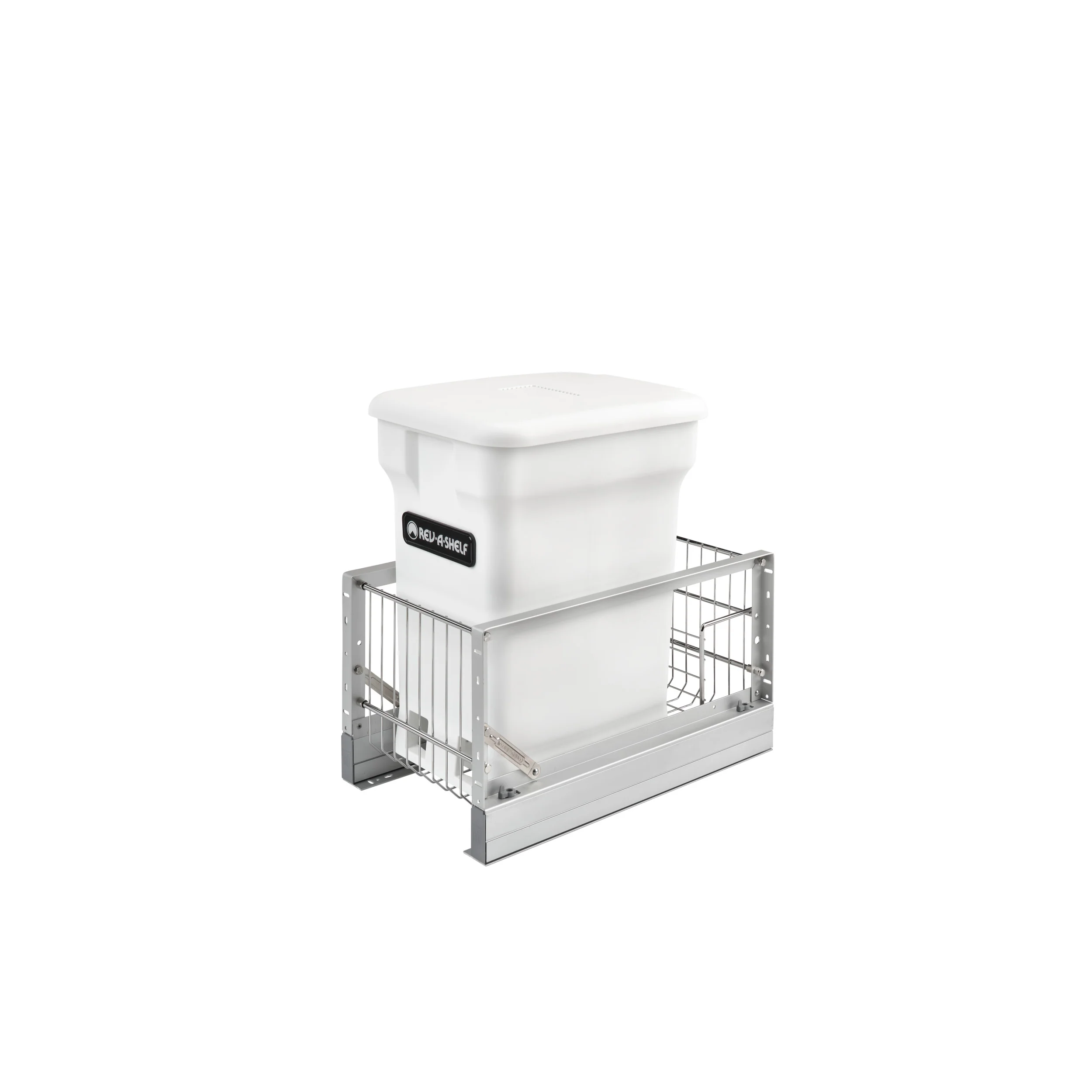 Aluminum Pull-Out White Compost bin White  10.81 in (275 mm) W x 18 in (457 mm) D x 18.06 in (459 mm) H - Image 3