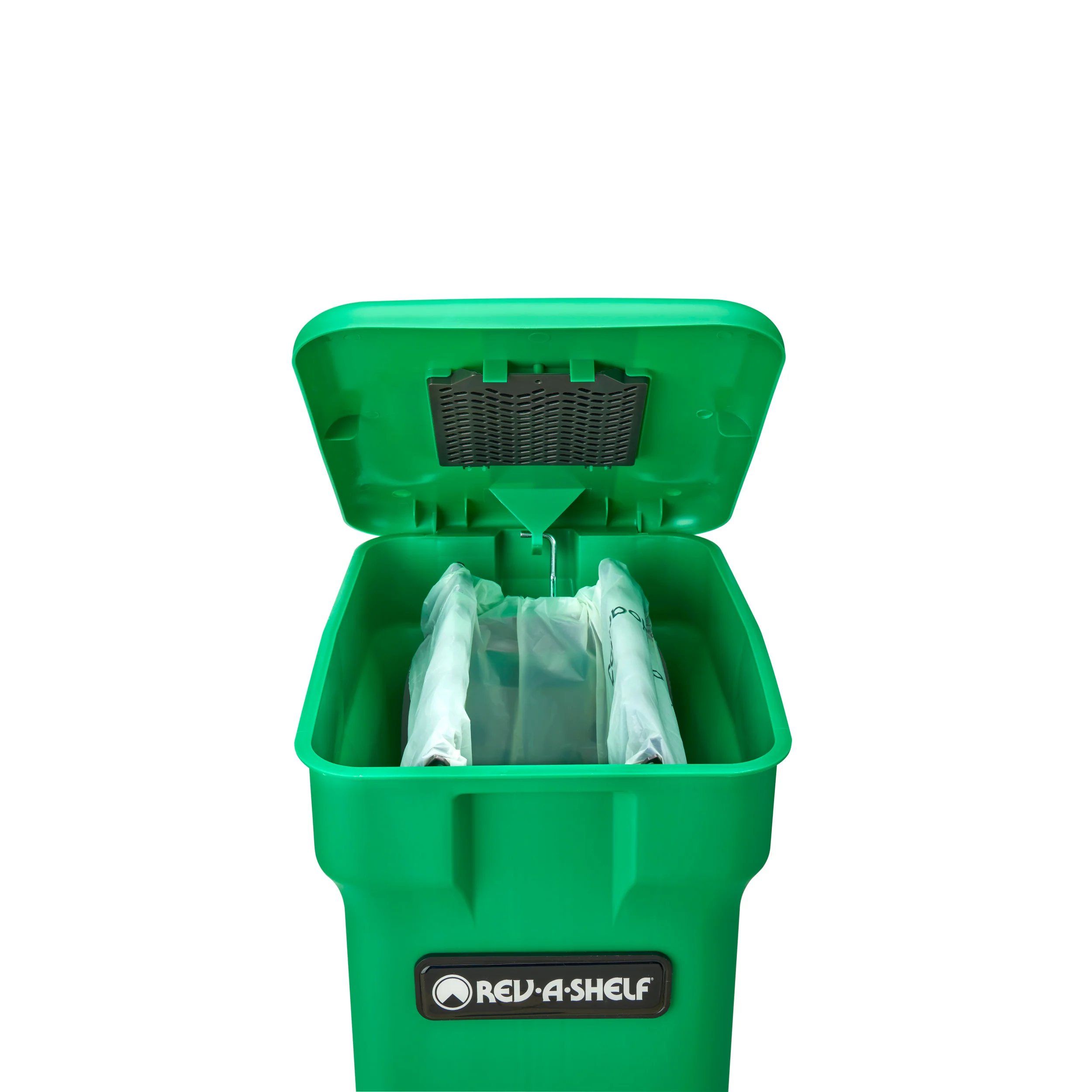 Aluminum Pull-Out White Compost bin White  10.81 in (275 mm) W x 18 in (457 mm) D x 18.06 in (459 mm) H - Image 4