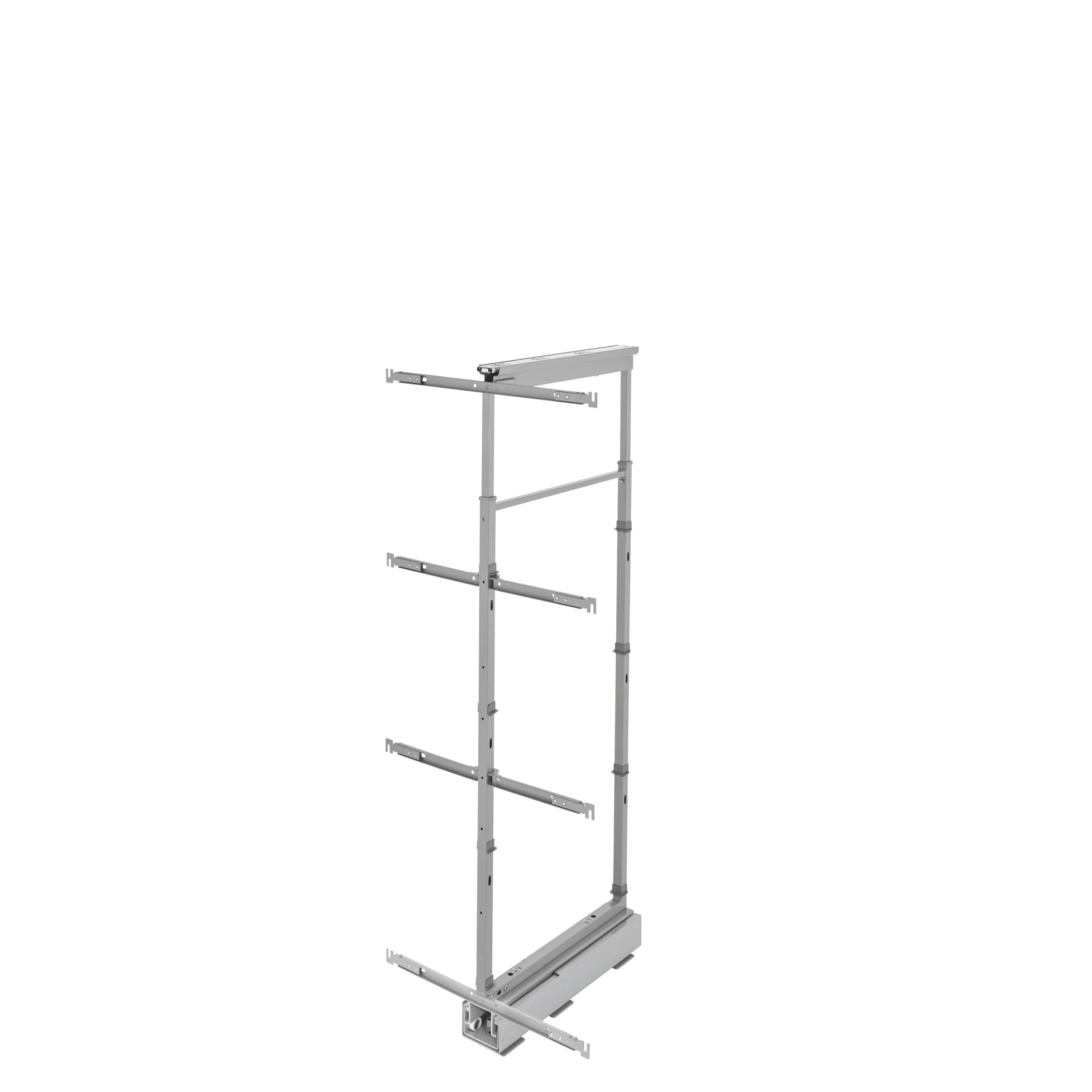 19 in Chrome Solid Bottom Pantry Pullout Soft Close Gray 19.25 in (489 mm) W x 21.69 in (551 mm) D x 58.25 in (1480 mm) H - Image 4