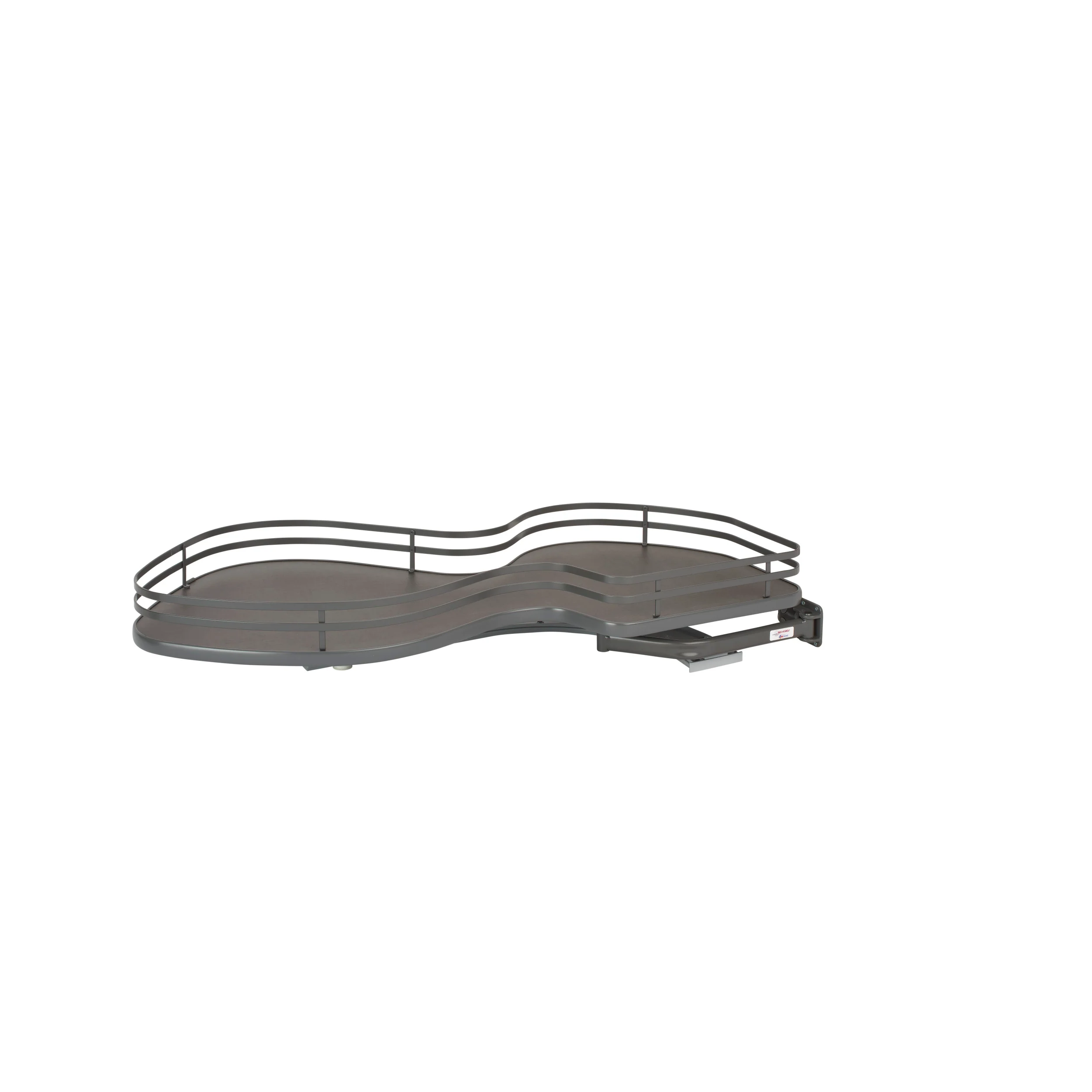 18 in Single-Tier Organizer for a Blind Left Gray 37.6 in (955 mm) W x 21.55 in (547 mm) D x 6.5 in (165 mm) H - Image 3