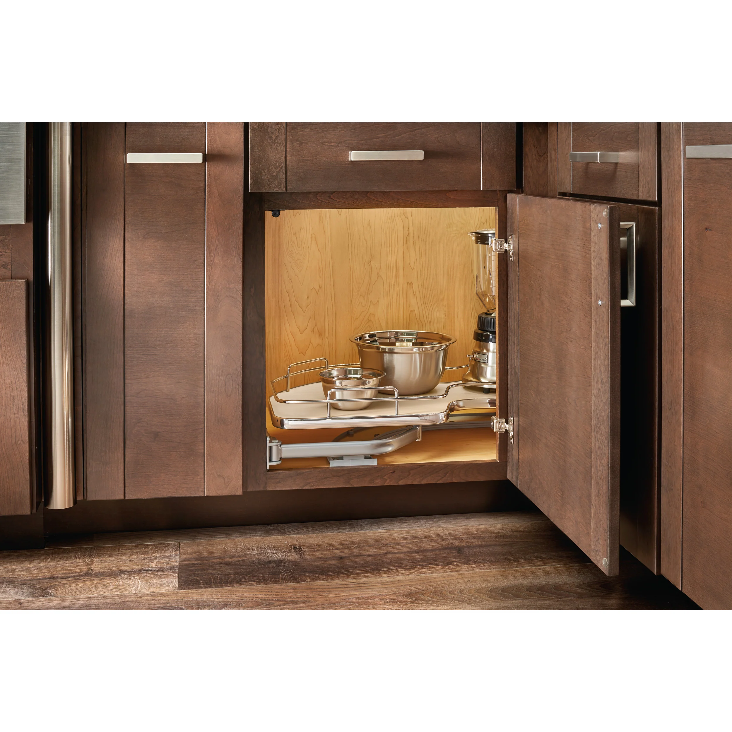 18 in Single-Tier Organizer for a Blind Left Gray  37.63 in (956 mm) W x 21.56 in (548 mm) D x 6.5 in (165 mm) H - Image 3