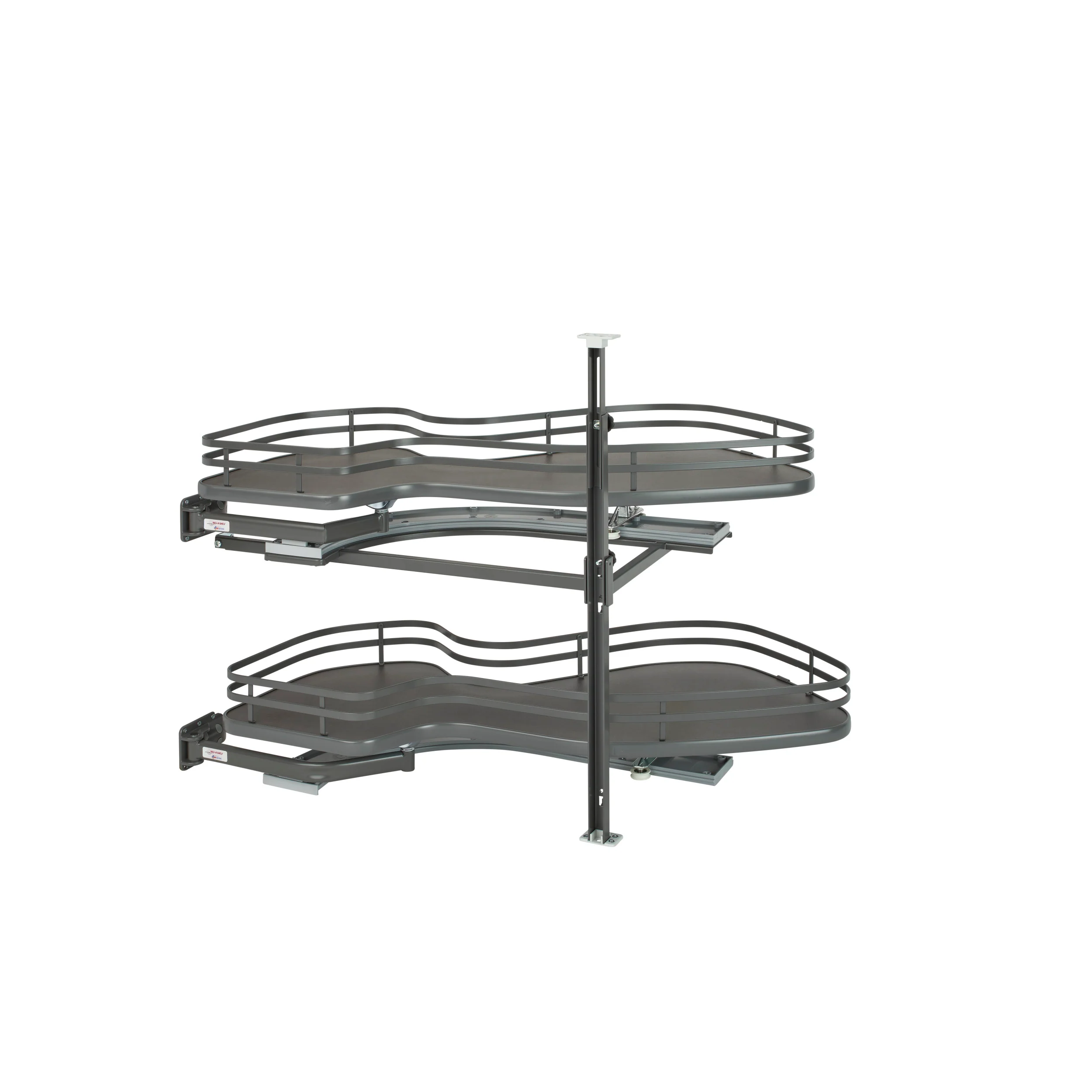 15 in Two-Tier Organizer for a Blind Right Gray 33 in (838 mm) W x 21.85 in (555 mm) D x 24.5 in (622 mm) H - Image 3