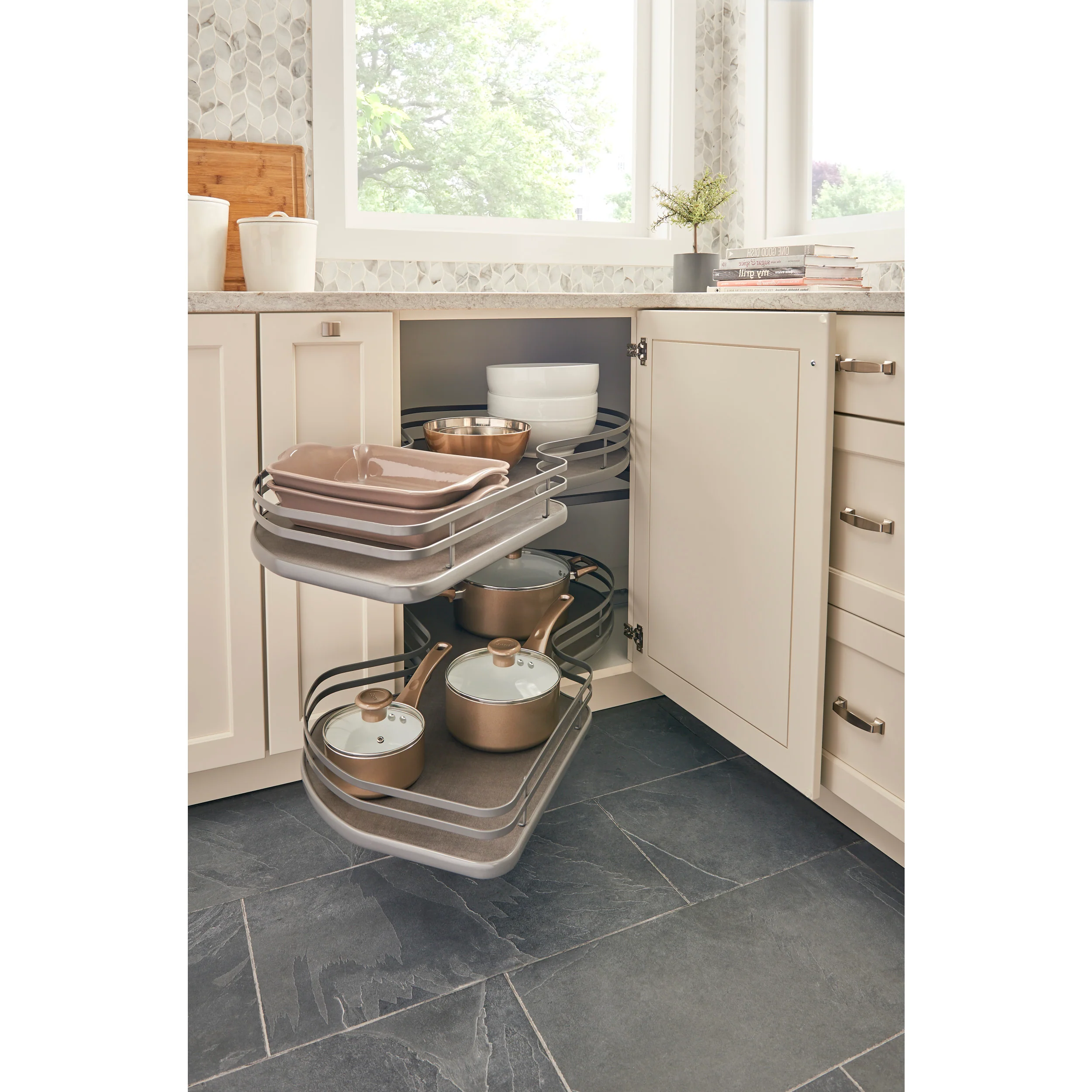 15 in Two-Tier Organizer for a Blind Right Gray 33 in (838 mm) W x 21.85 in (555 mm) D x 24.5 in (622 mm) H - Image 9