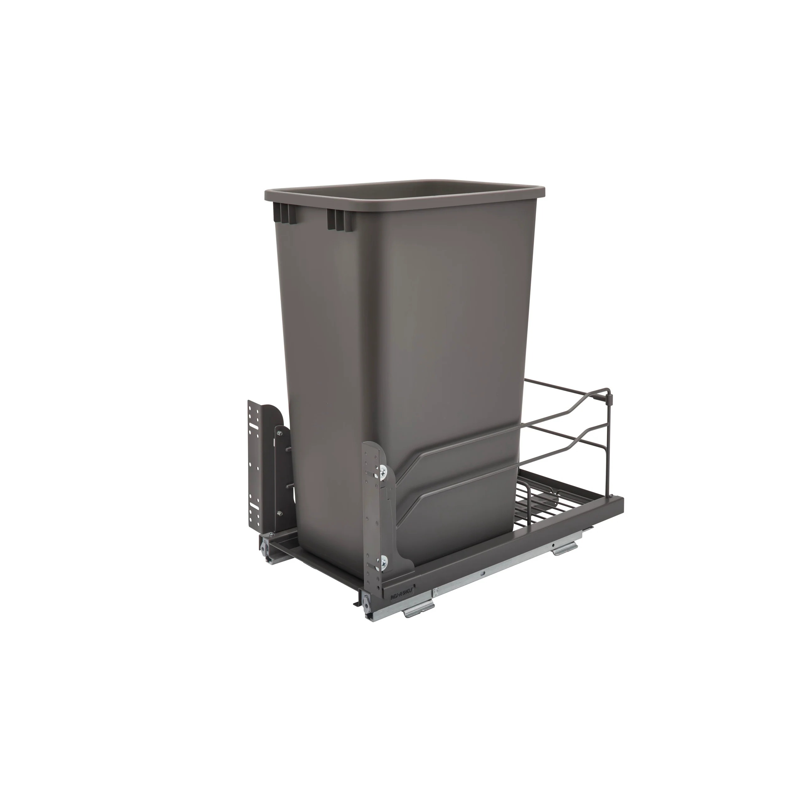 50 Qrt Pull-Out Waste Container Soft-Close Gray 10.88 in (276 mm) W x 22.25 in (565 mm) D x 22.88 in (581 mm) H - Image 3