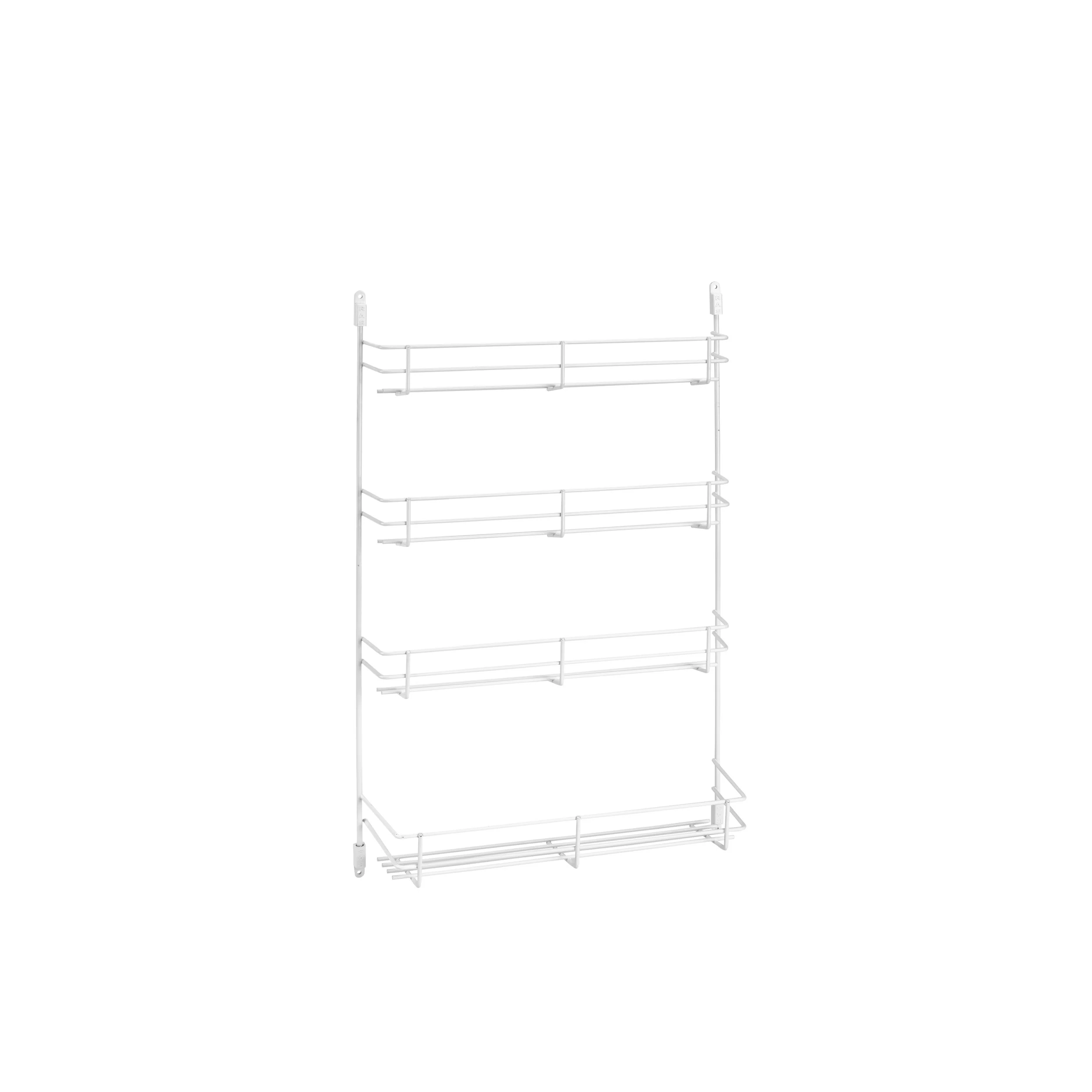 14 in Door Mount Spice Rack White 13.63 in (346 mm) W x 2.38 in (60 mm) D x 21.38 in (543 mm) H