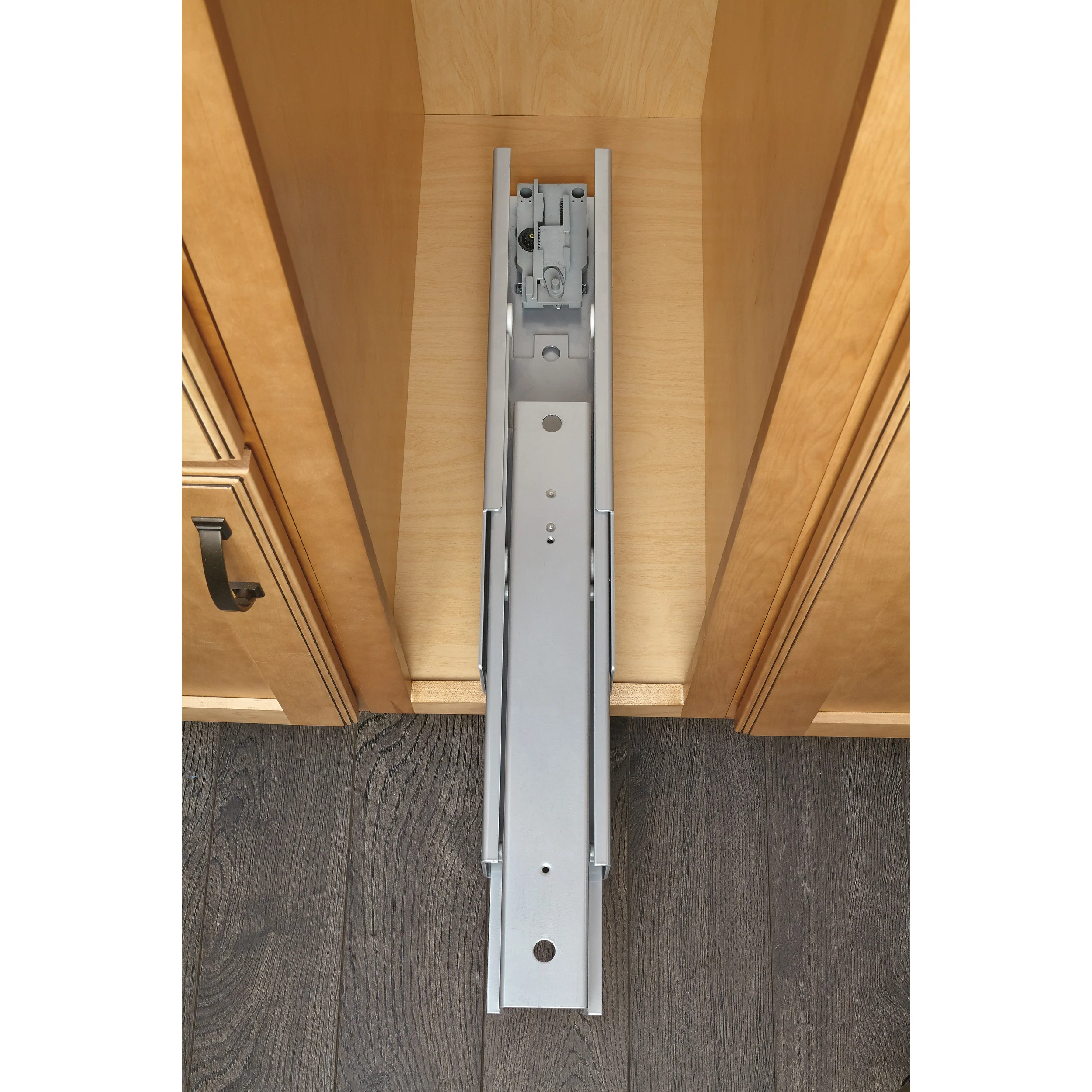 8 in Chrome Basket Pantry Pullout Soft Close Chrome 8.25 in (210 mm) W x 21.69 in (551 mm) D x 73.63 in (1870 mm) H - Image 5