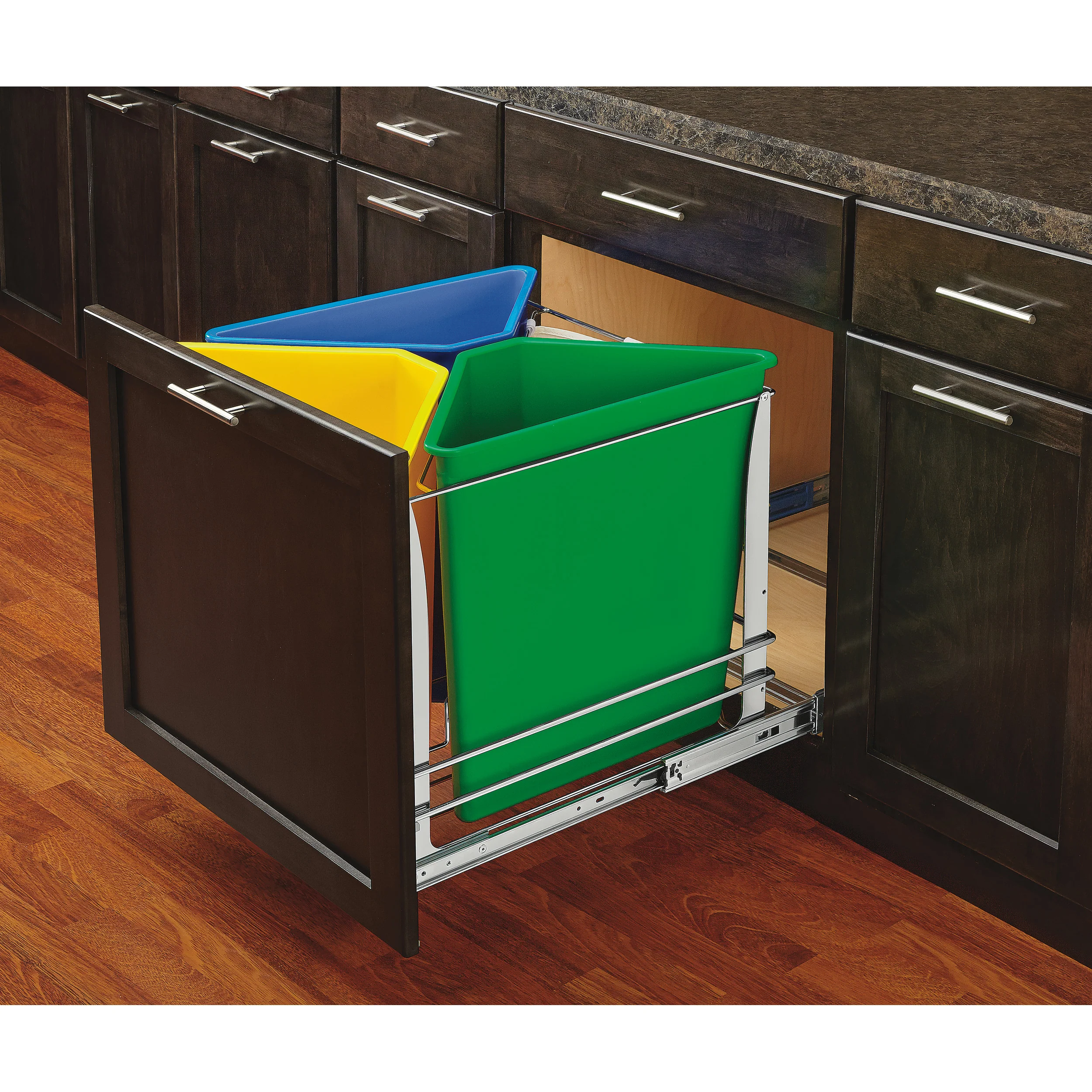 Recycling Center White  19.94 in (506 mm) W x 22.11 in (562 mm) D x 20.25 in (514 mm) H - Image 3
