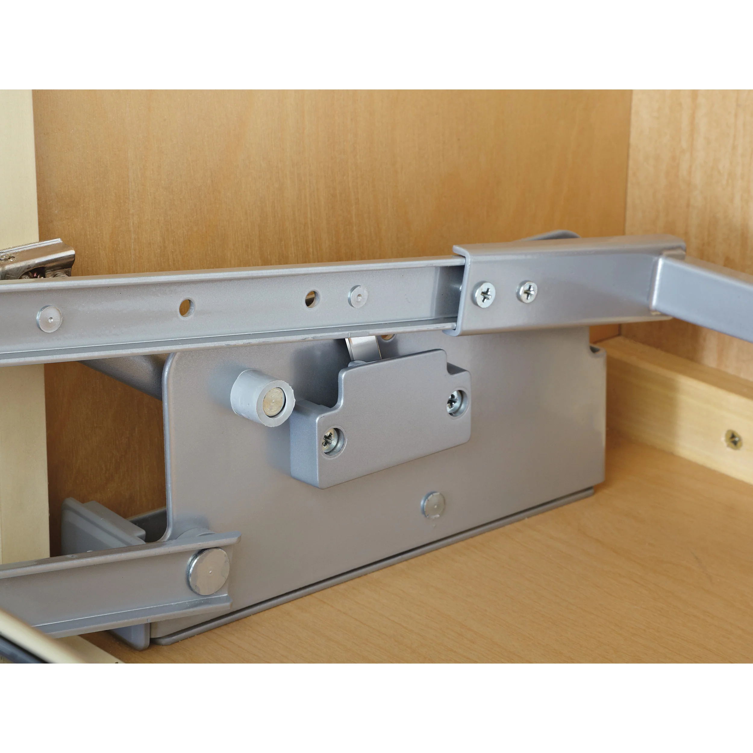 24 in Chrome Pull Down Shelf Chrome  22.25 in (565 mm) W x 10.5 in (267 mm) D x 18.38 in (467 mm) H - Image 4