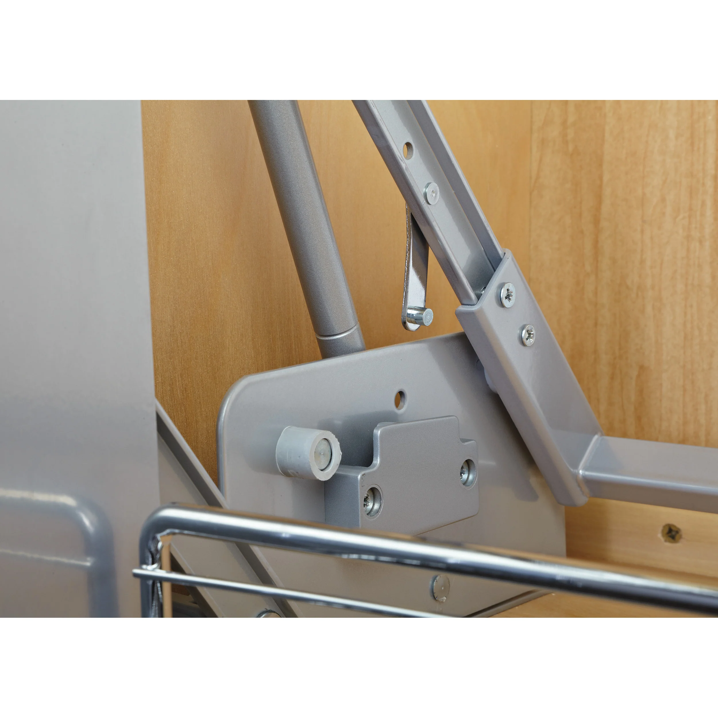24 in Chrome Pull Down Shelf Chrome  22.25 in (565 mm) W x 10.5 in (267 mm) D x 18.38 in (467 mm) H - Image 5