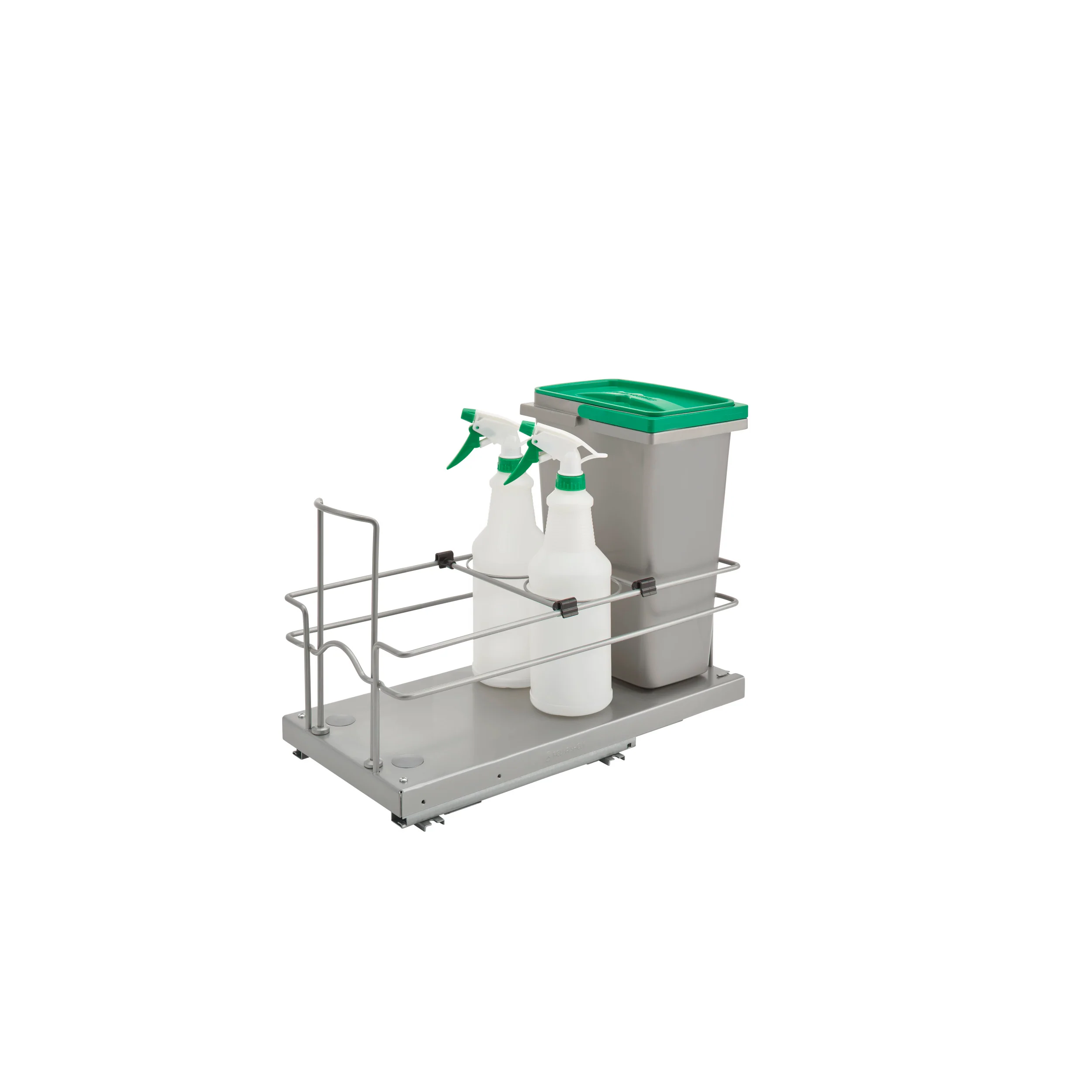 Sink Base Waste and Cleaning Pullout Gray 8.94 in (227 mm) W x 18.63 in (473 mm) D x 14.25 in (362 mm) H