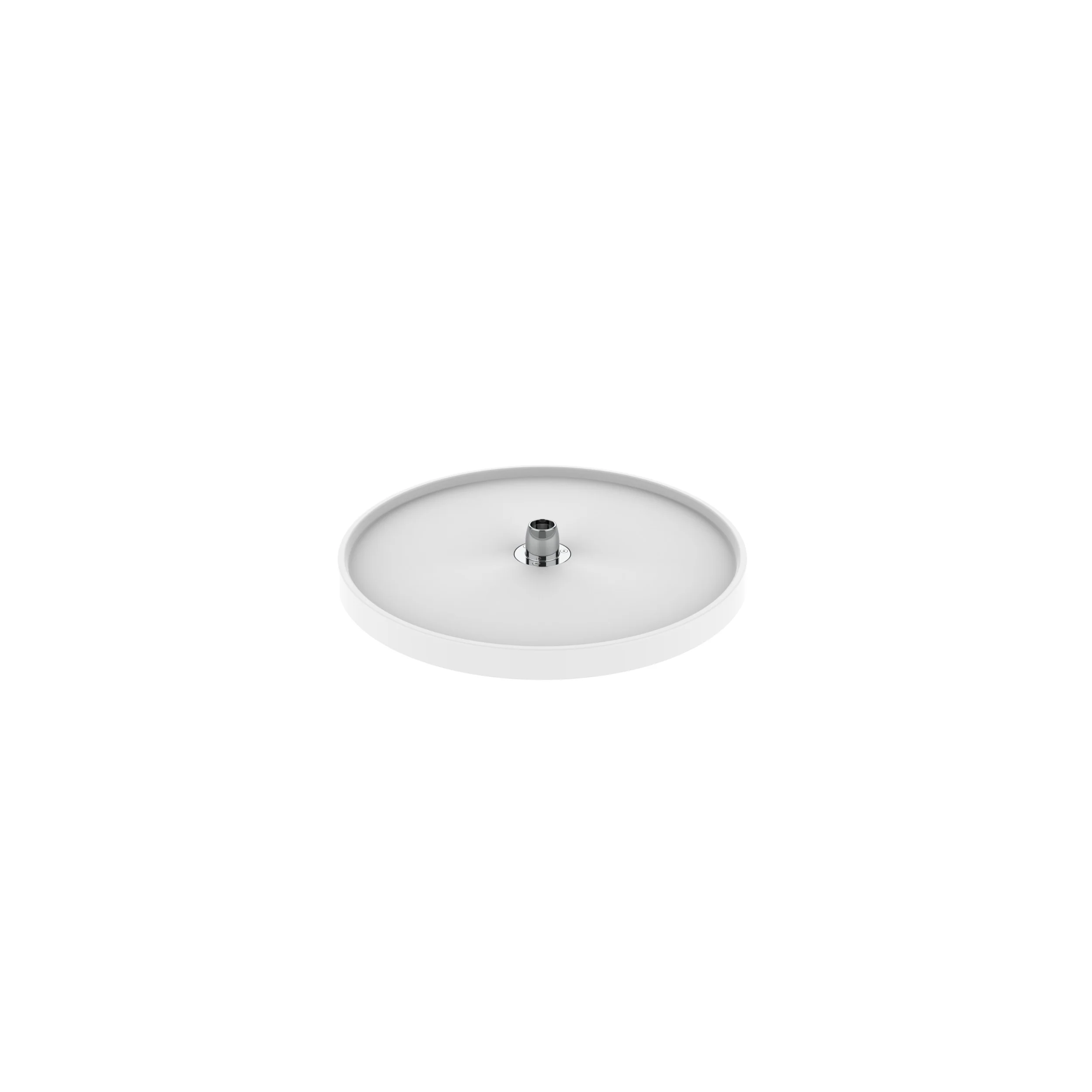 16 in White Polymer Full Circle Lazy Susan Shelf Only White 16 in (406 mm) W x 16 in (406 mm) D x 1.3 in (33 mm) H