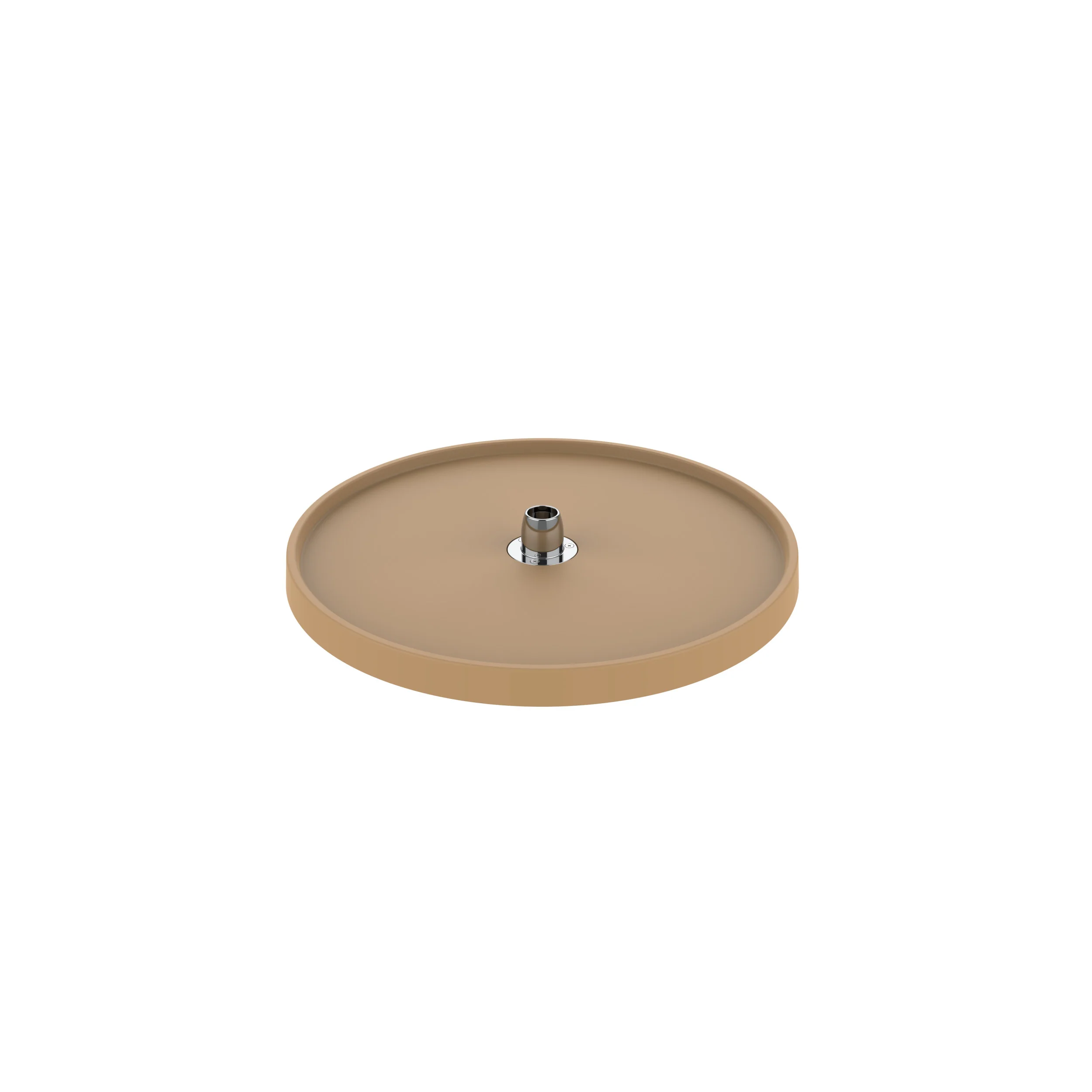20 in Almond Polymer Full Circle Lazy Susan Shelf Only Almond  20 in (508 mm) W x 20 in (508 mm) D x 1.3 in (33 mm) H - Image 2