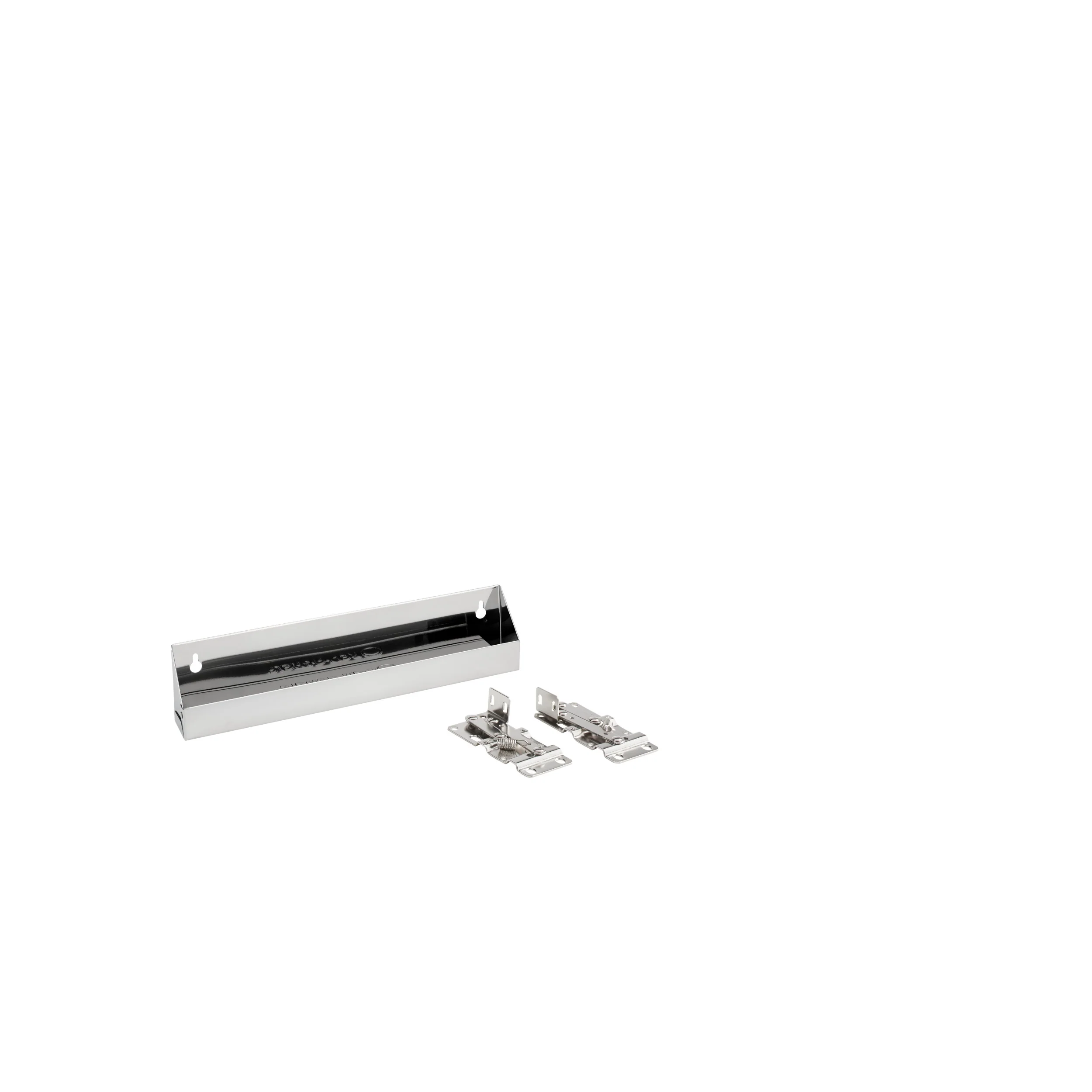 13 in Stainless Steel Tip-Out Tray Silver  13 in (330 mm) W x 1.69 in (43 mm) D x 3 in (76 mm) H - Image 2